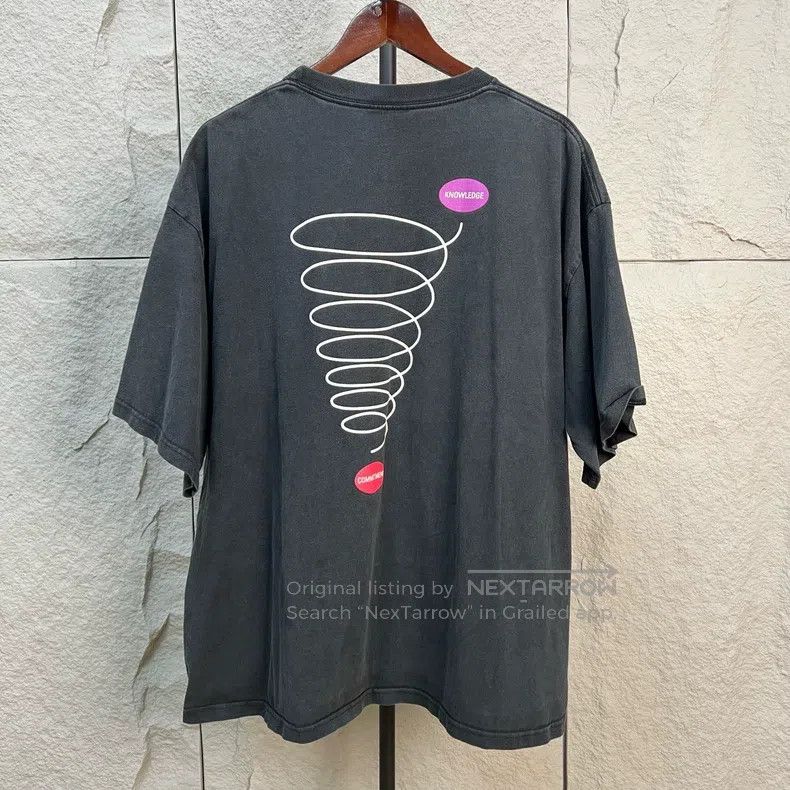Balenciaga Back Spiral Lineage Slogan Short-sleeve