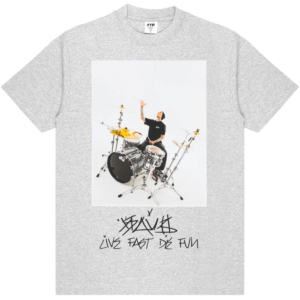 Fuck The Population FTP + FAMOUS TRAVIS BARKER PHOTO TEE(HEATHER GRAY) Size US XL / EU 56 / 4 - 1 Preview