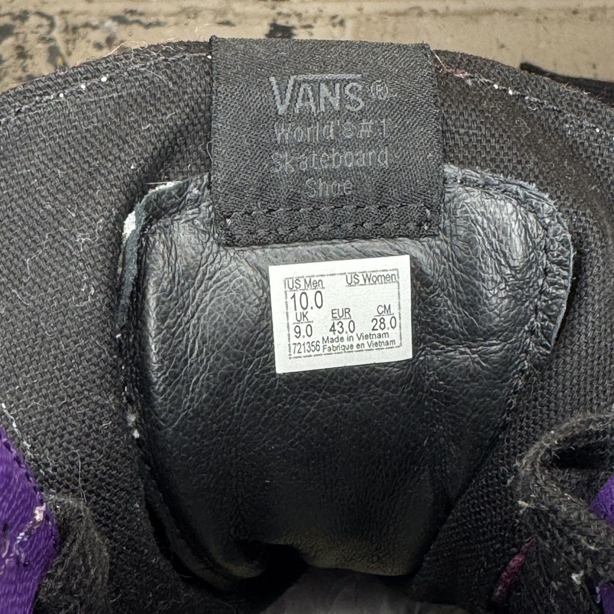 CNCPTS × Vans Vans OG Sk8-Hi LX Concepts World’s End Purple Sz 10 Used Size US 10 / EU 43 - 6 Thumbnail