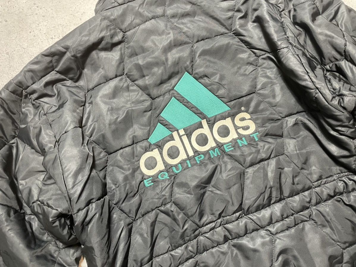 Adidas × Vintage Vintage 90's Adidas Equipment Parka Jacket Big Logo Rare Size US L / EU 52-54 / 3 - 15 Thumbnail
