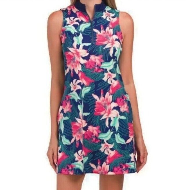 Tommy Bahama Tommy Bahama Womens Floral Sleeveless UPF 50 Racquet Paddle Size S / US 4 / IT 40 - 1 Thumbnail
