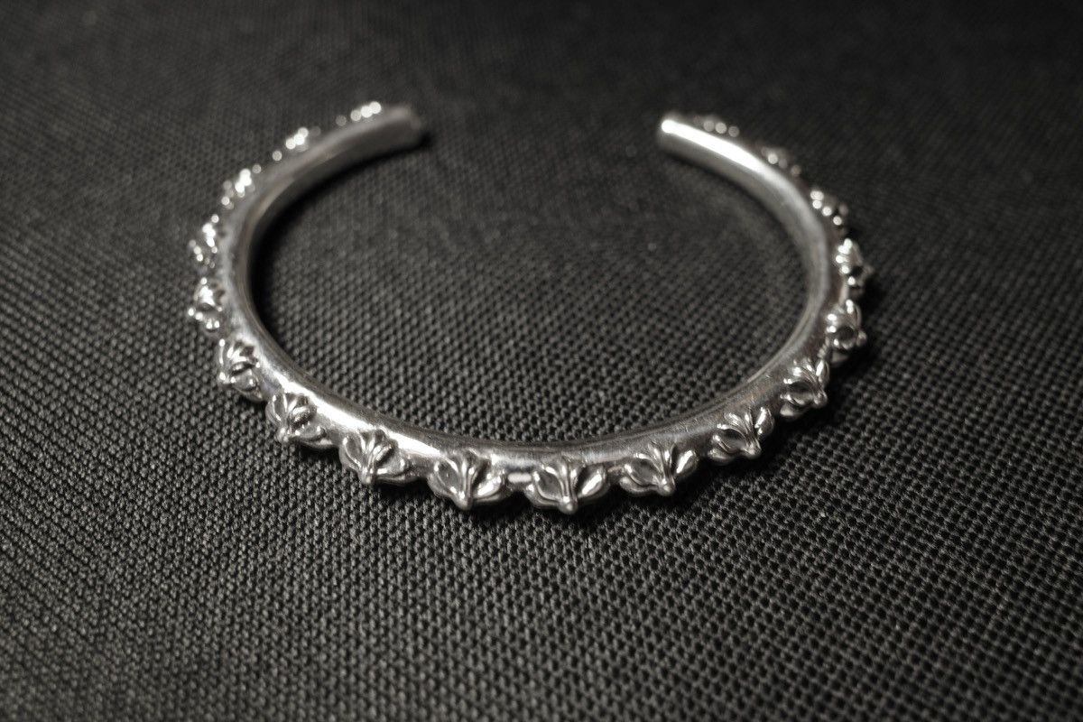 image of Chrome Hearts Cross Band Bracelet 925 Sterling Silver, Men's