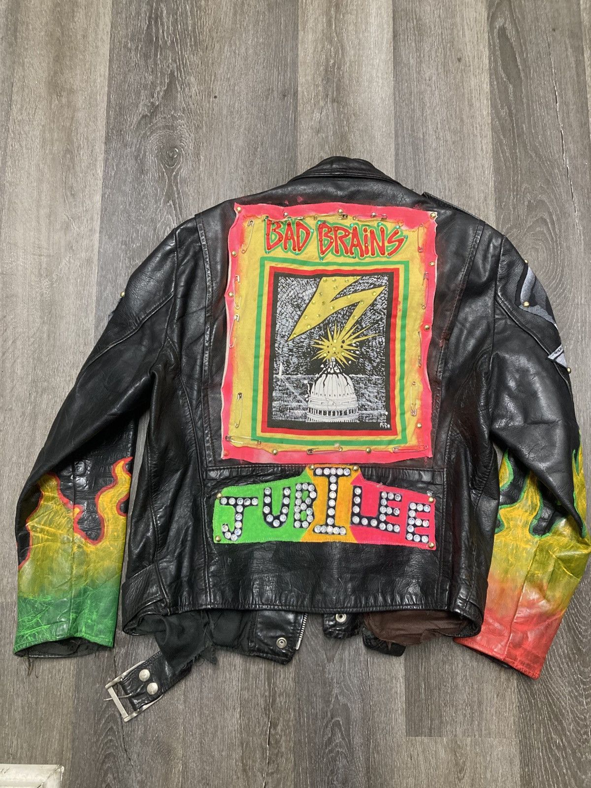 Bob Marley Bad Brains Bob Marley Rasta vintage biker Size US XS / EU 42 / 0 - 4 Thumbnail