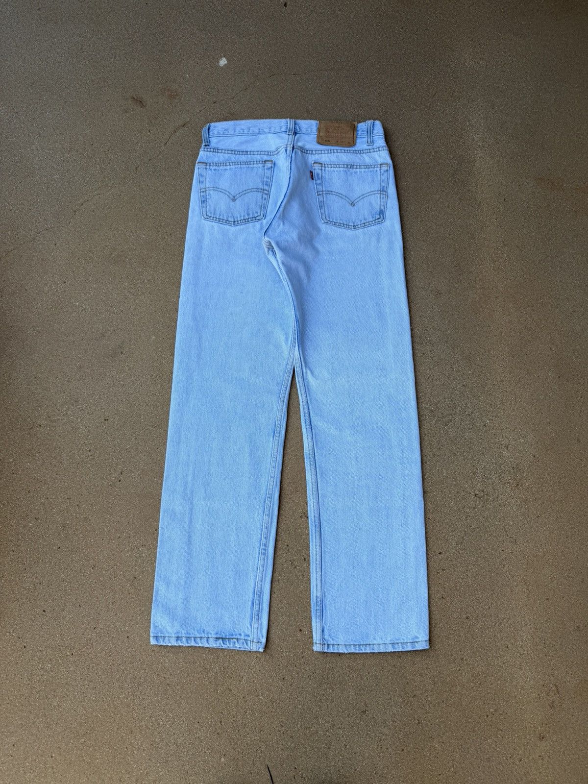 Levi's Vintage 80s Levi’s 501xx Buttonfly Faded Denim Jeans 28x29 Size US 28 / EU 44 - 2 Thumbnail