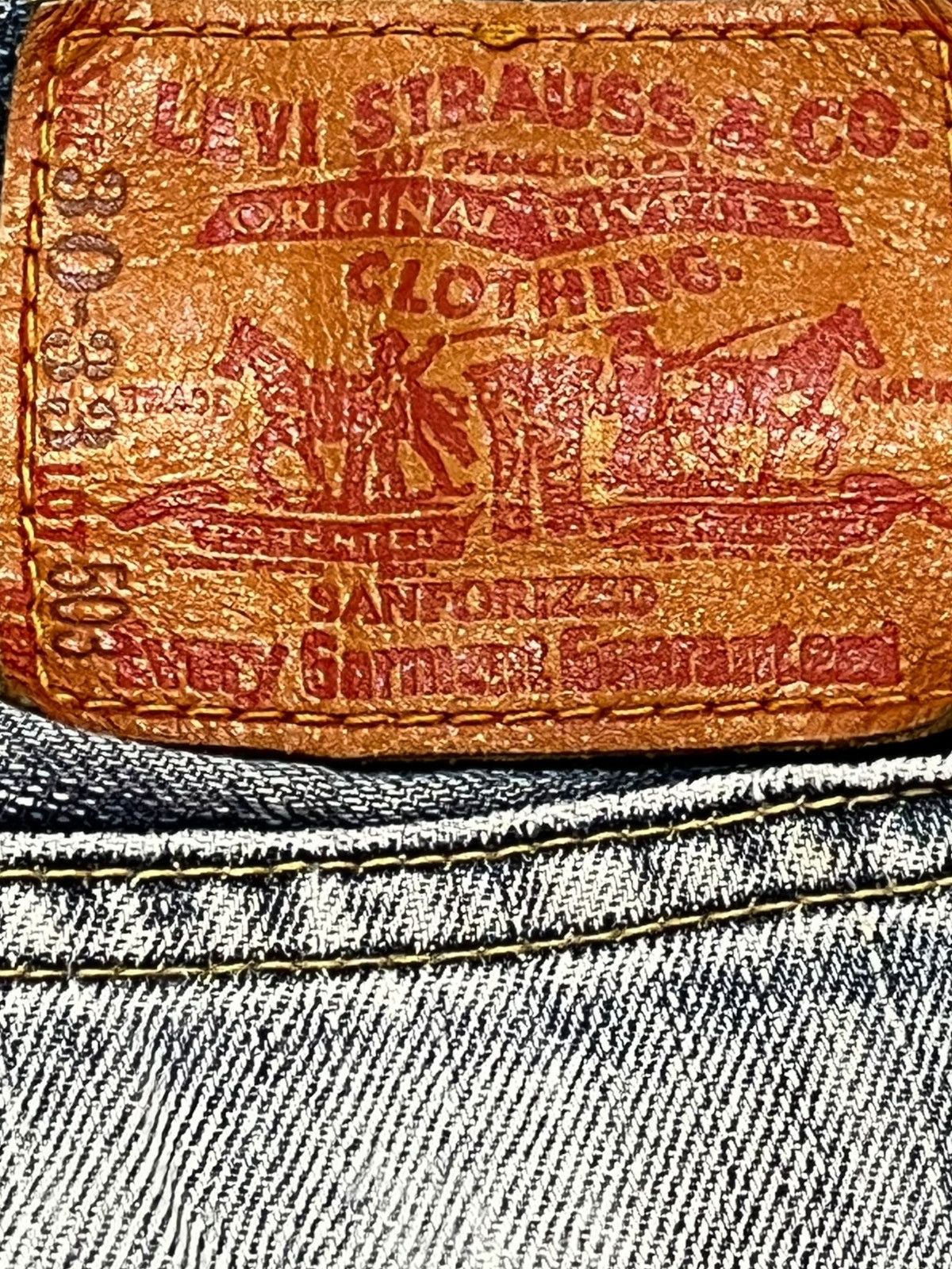Levi's Vintage Clothing Vintage Levi’s 503 Baggy Wide Leg Mudwash Ripped Denim Size US 30 / EU 46 - 8 Thumbnail