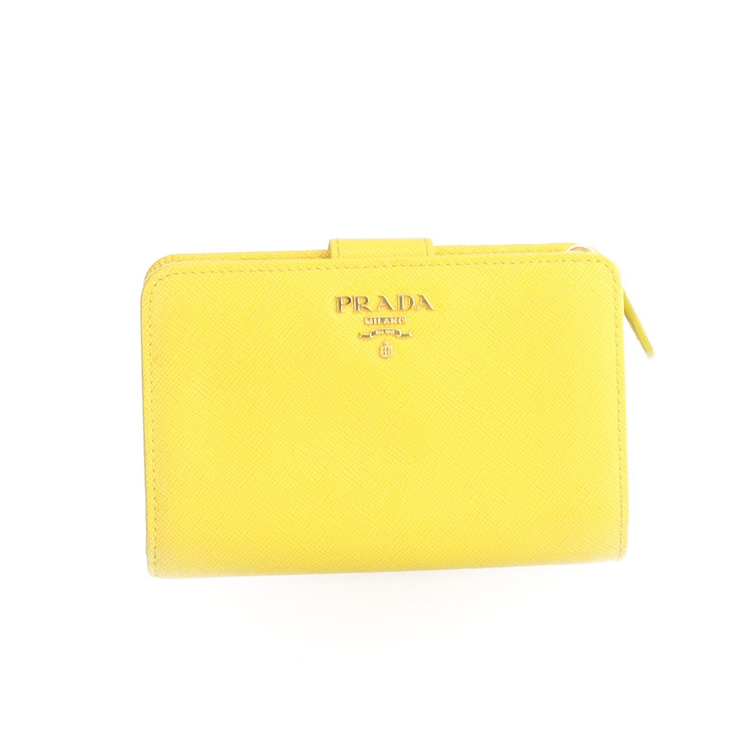 Prada Prada Saffiano Yellow Wallet Size ONE SIZE - 1 Thumbnail