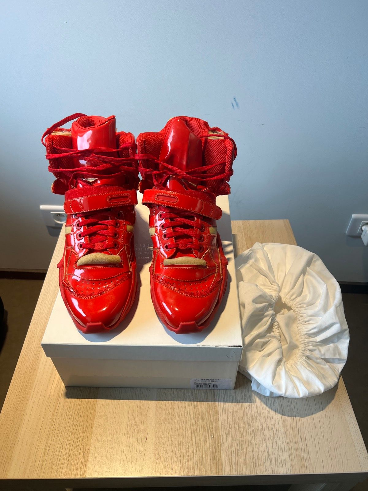 Pre-owned Maison Margiela Artisanal Sneakers In Red