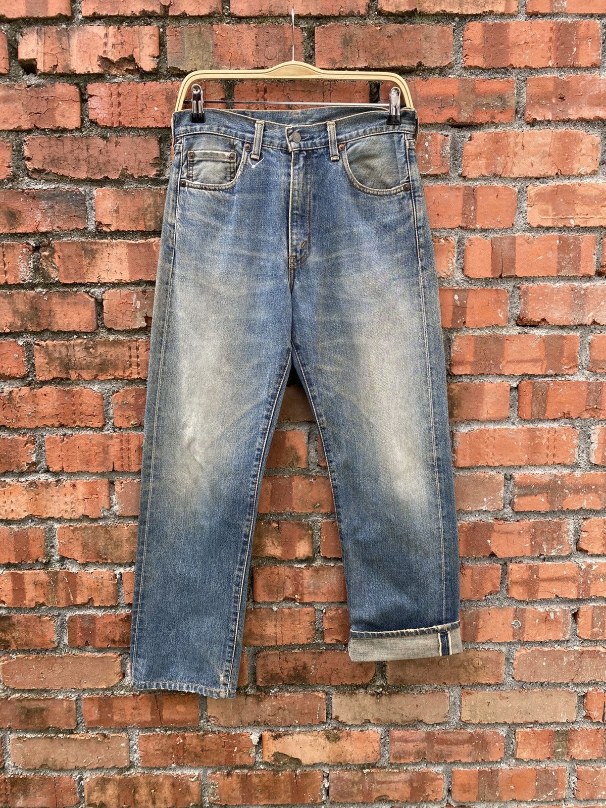 Levi's × Levi's Vintage Clothing × Vintage W30x28.5 vintage levi's 502 redline big E distresed Size US 30 / EU 46 - 1 Thumbnail