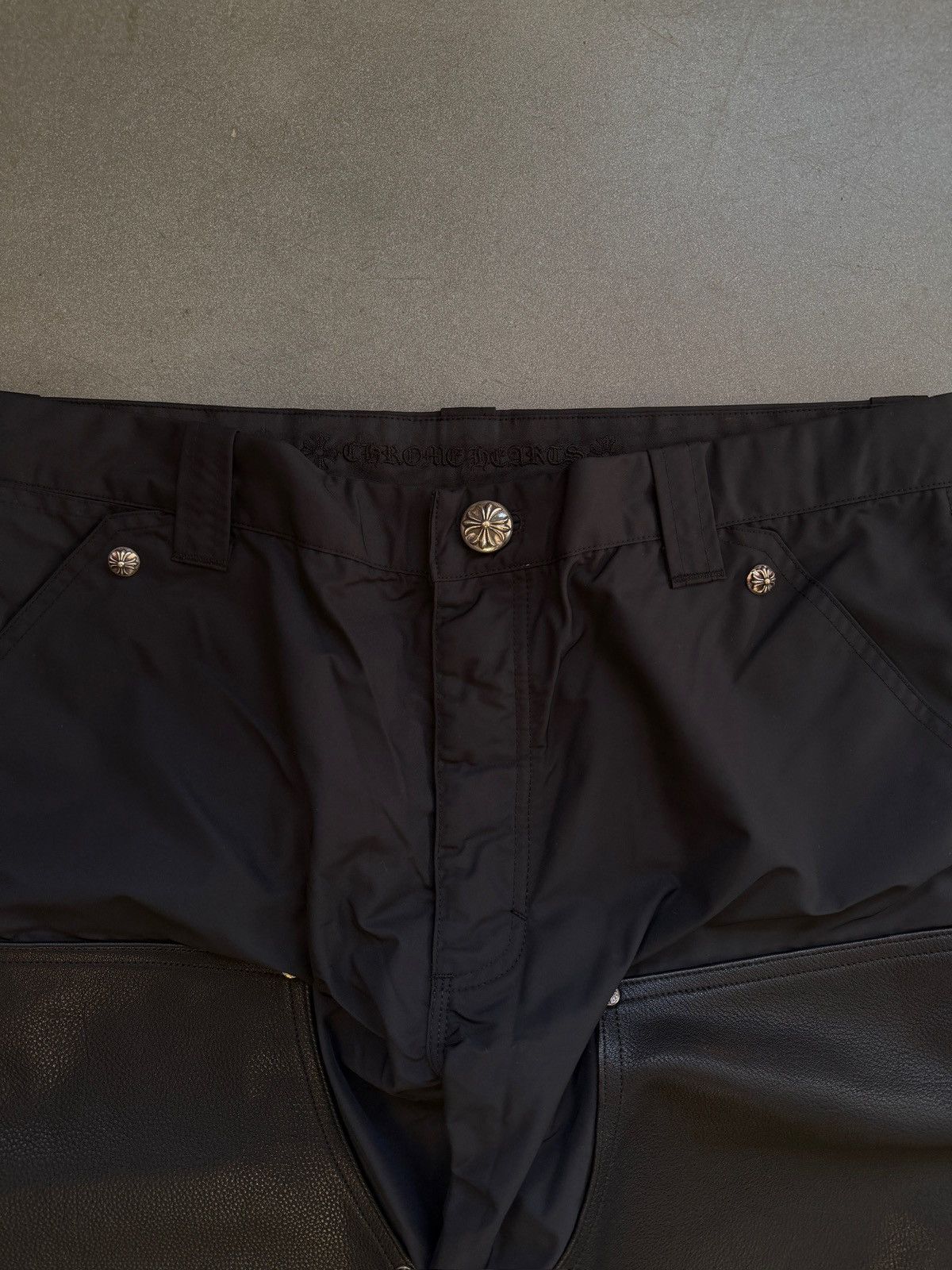 Chrome Hearts Chrome Hearts Carpenter Double Knee Nylon/Leather Pants Size US 36 / EU 52 - 8 Thumbnail