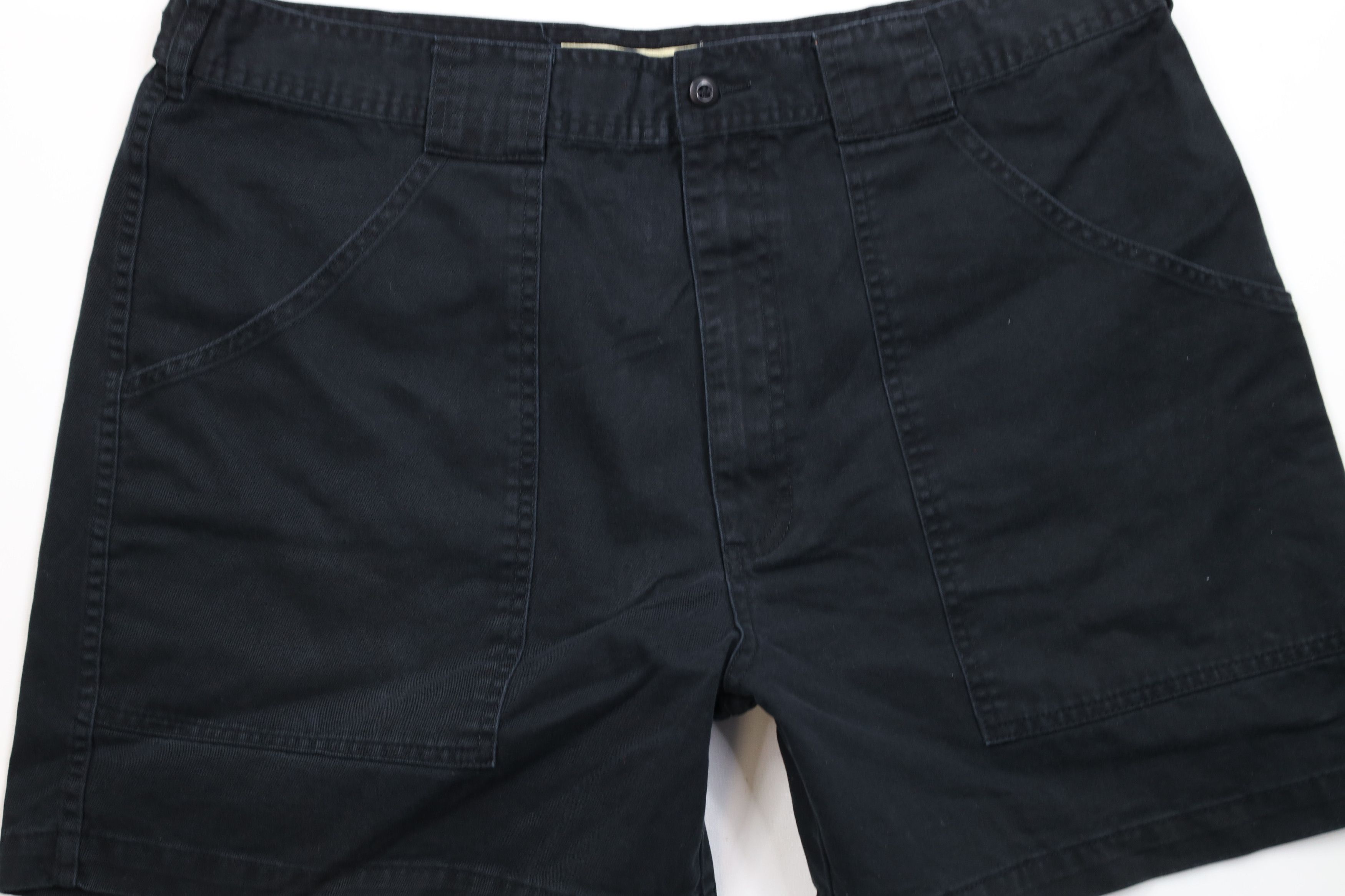 Cabelas × Vintage Vintage 90s Cabelas Above Knee Cargo Shorts Black Cotton Size US 40 / EU 56 - 3 Thumbnail