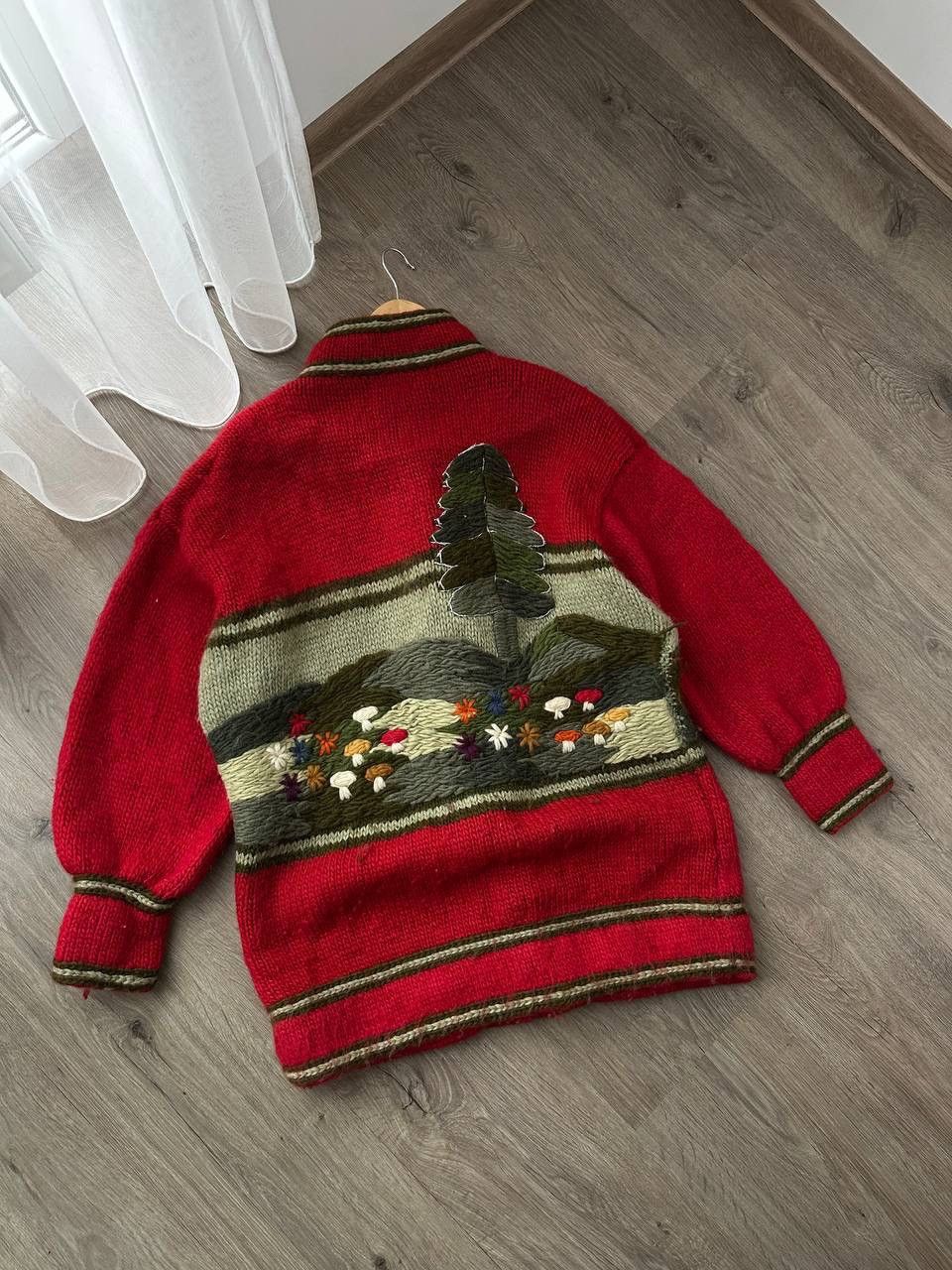 Japanese Brand × Vintage Vintage Dobsina Hand Knitted Icelandic Wool Cardigan Size US M / EU 48-50 / 2 - 15 Thumbnail