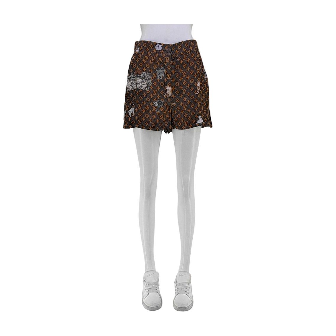 Louis Vuitton Louis Vuitton Monogram Silk Shorts Size 34 Size 25" / US 0 / IT 36 - 1 Thumbnail