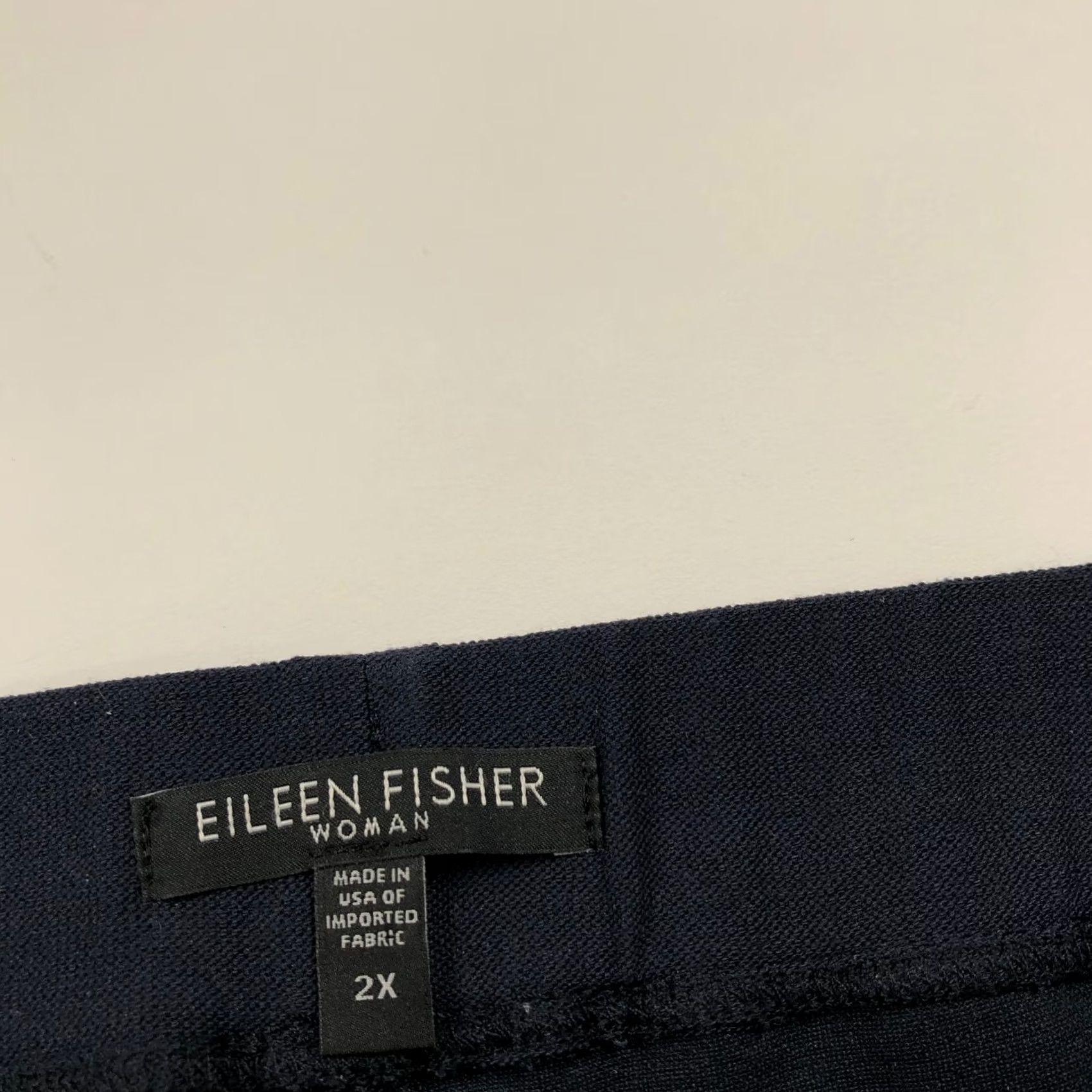 Eileen Fisher Eileen Fisher Crepe Pull On Plus 2X High Rise Viscose Pants Blue Size 40" / US 18 - 7 Thumbnail