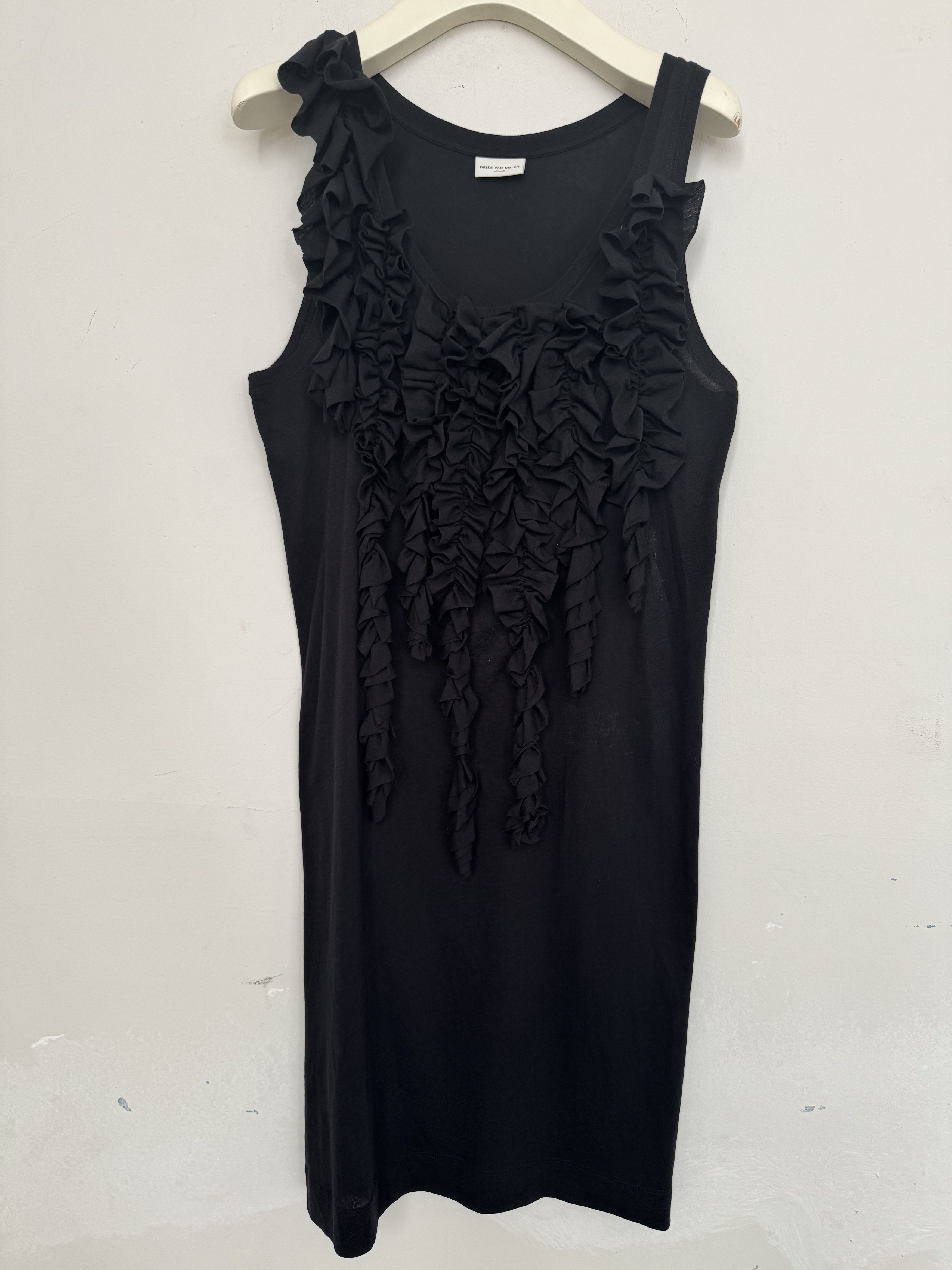 Dries Van Noten Havillo Ruffled Shift Dress Size S / US 4 / IT 40 - 1 Thumbnail