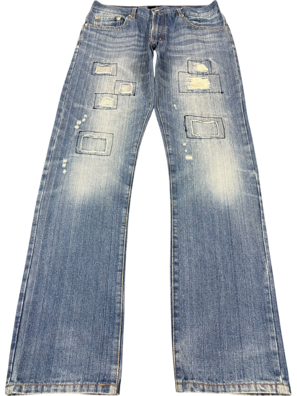 Japanese Brand Vintage Japanese Brand Patches Distressed Jeans Size US 31 - 1 Thumbnail