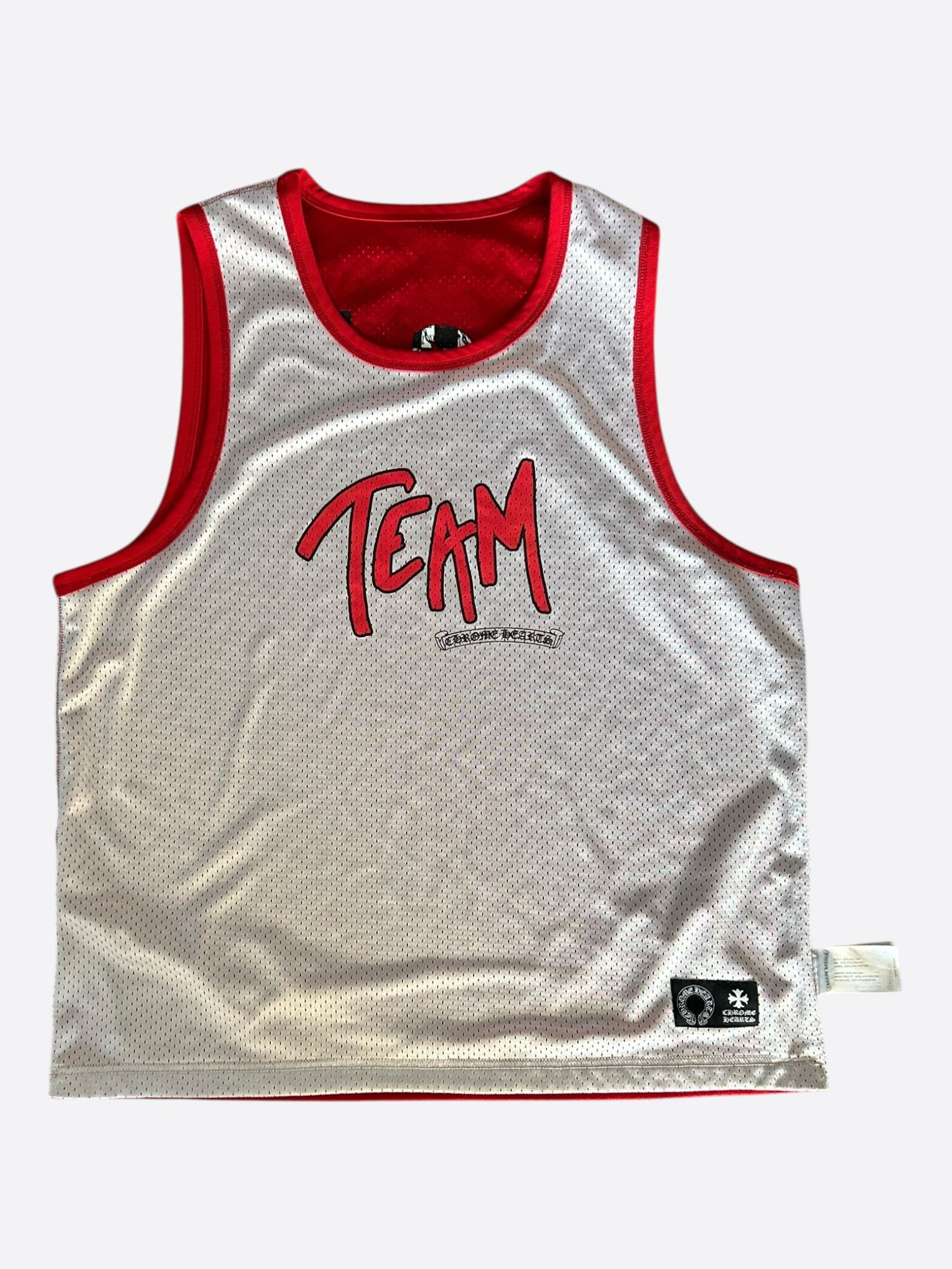 Chrome Hearts Matty Boy Red & White Team Form Reversible Mesh Jersey Size US M / EU 48-50 / 2 - 2 Thumbnail