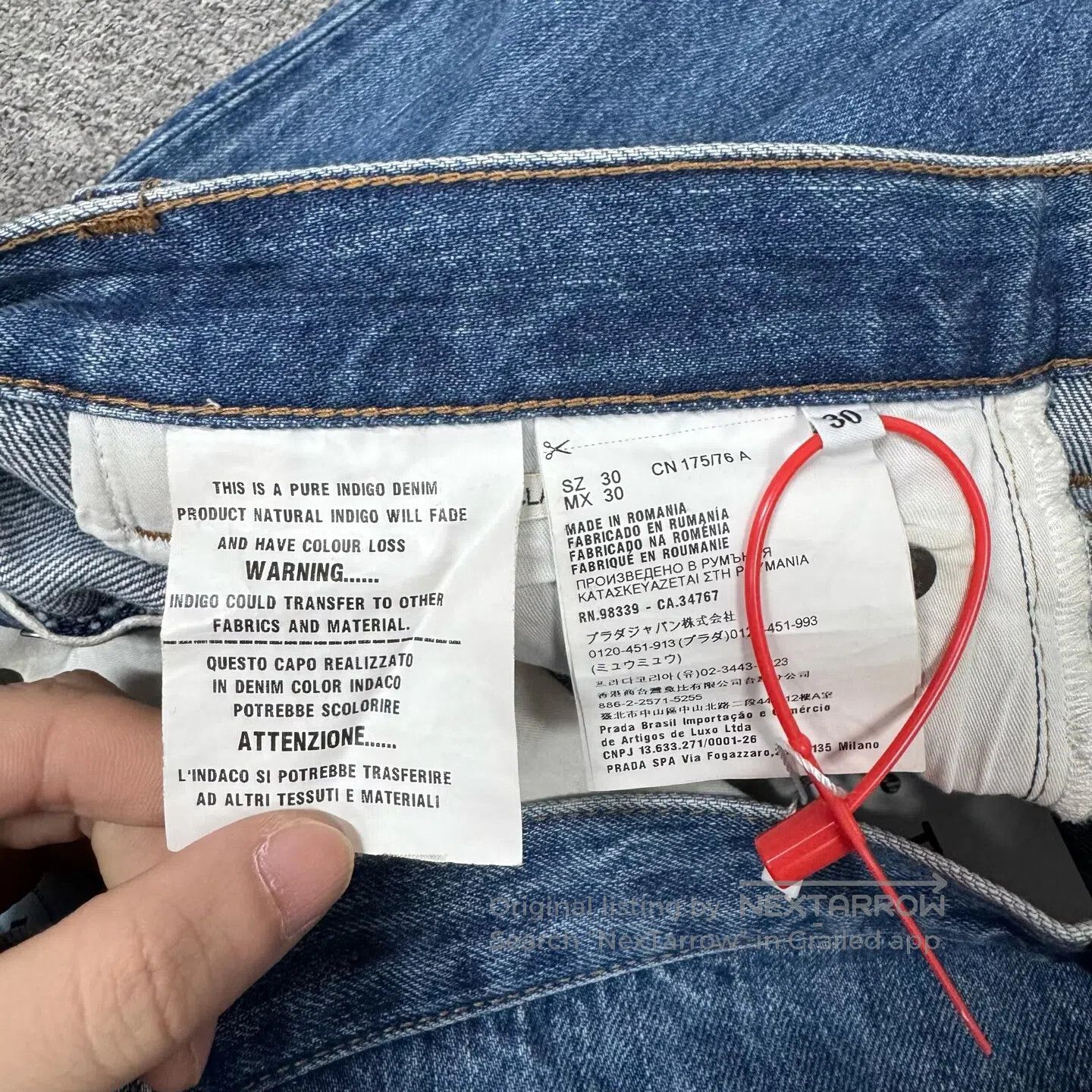 Prada Prada Delta logo jeans| Size 30" / US 8 / IT 44 - 8 Thumbnail