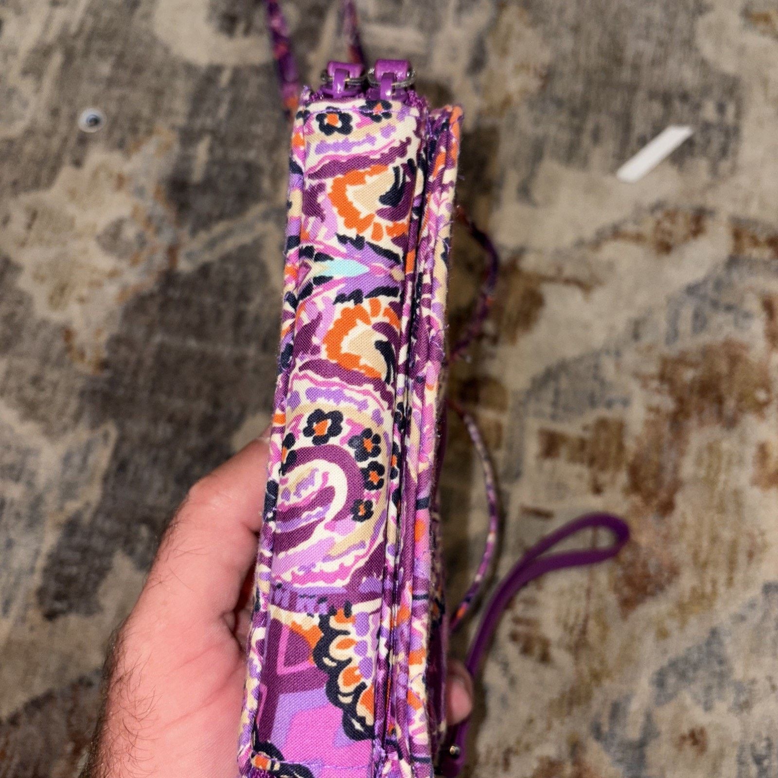 Vera Bradley Vera Bradley Mini Hipster Crossbody Plum Crazy Pattern Size ONE SIZE - 4 Thumbnail