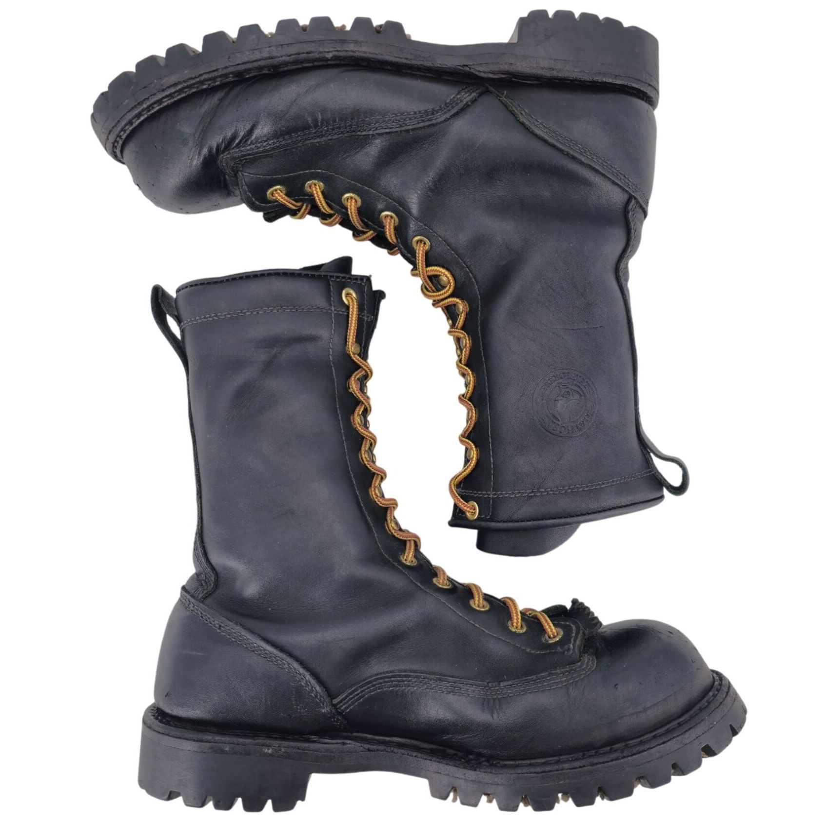 White's Hathorn Boots Men 10.5 Black Leather Work Boots USA