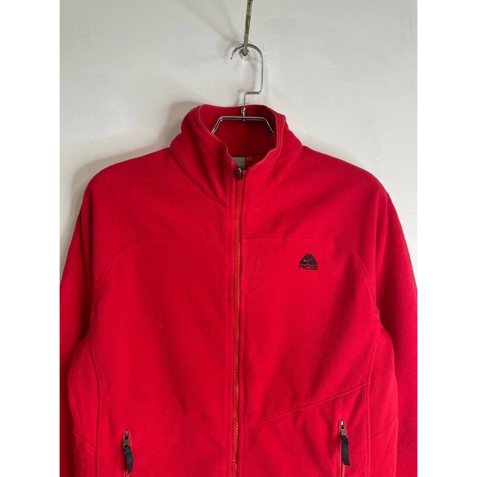 Nike × Vintage Vintage Nike ACG Red Fleece Jacket Outdoor Hiking Size US S / EU 44-46 / 1 - 4 Thumbnail