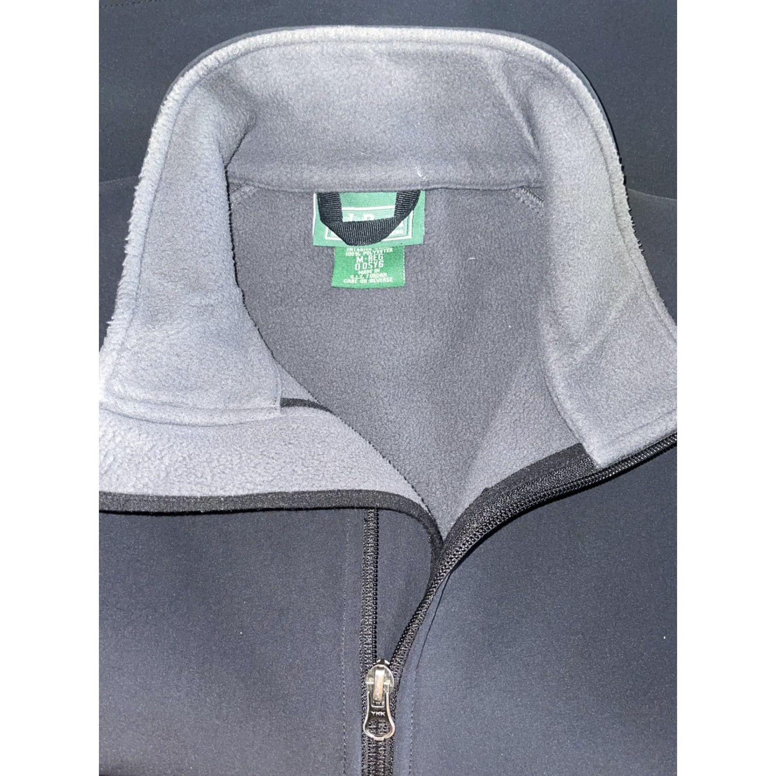 Vintage L.L. Bean Nylon/Polyester Black Zip Down Vest Lined Fleece Shell Polyester Mens M Regular Men Brand Size US M / EU 48-50 / 2 - 5 Thumbnail