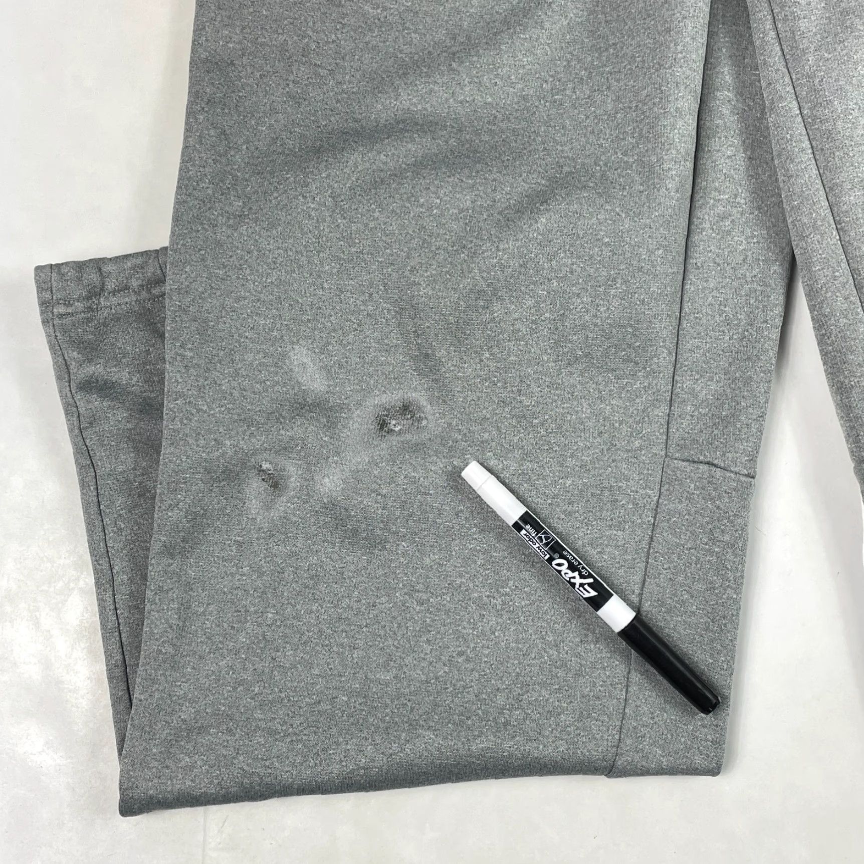 Nike Nike Sweatpants Mens L Gray Therma Fit Straight Leg Fleece Lined Workout Gym Size US 31 - 5 Thumbnail