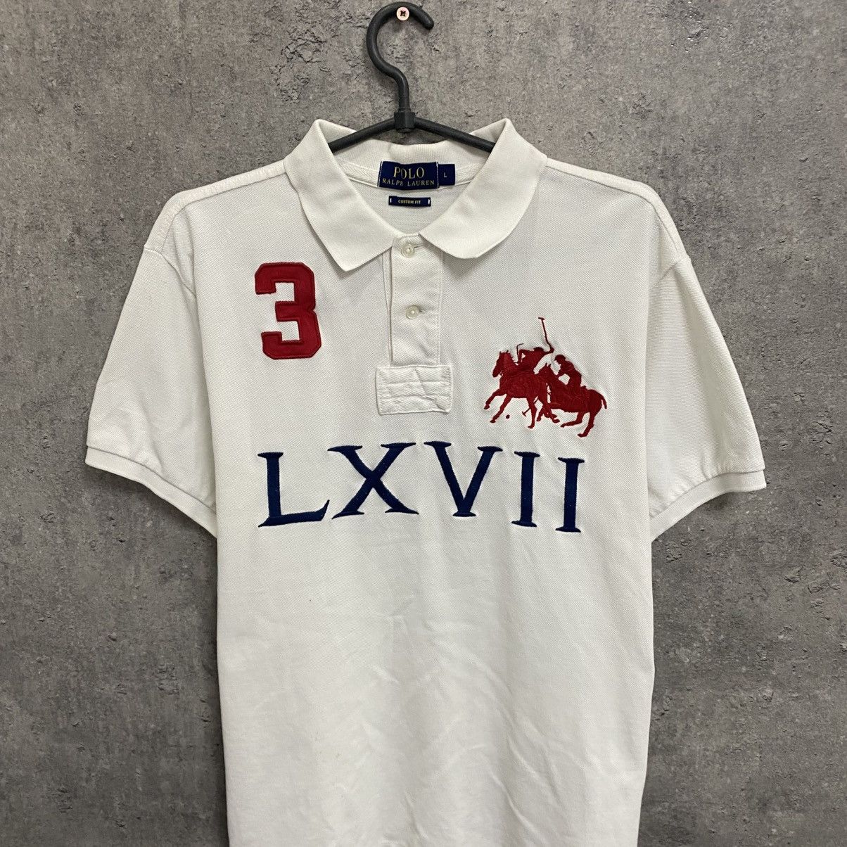 Polo Ralph Lauren Polo Ralph Lauren LXVII #3 Vintage Big Pony Polo T-Shirt 90s Size US L / EU 52-54 / 3 - 5 Thumbnail