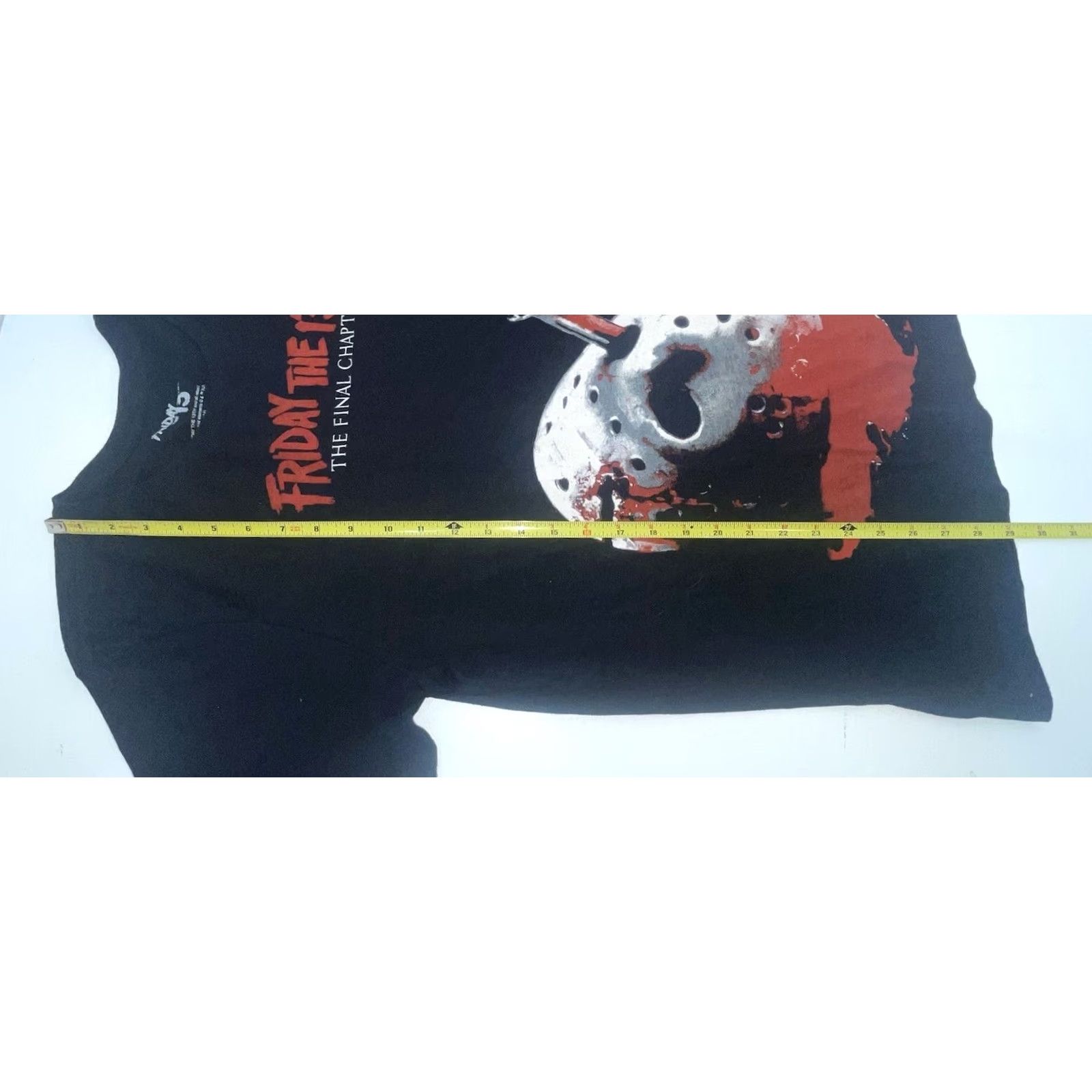 Vintage Friday The 13th Shirt Men L Black Crew Neck Short Sleeve Logo Knit Cotton 2010s Horror Jason Weekend Wear Adult Regular Fit Size US L / EU 52-54 / 3 - 6 Thumbnail