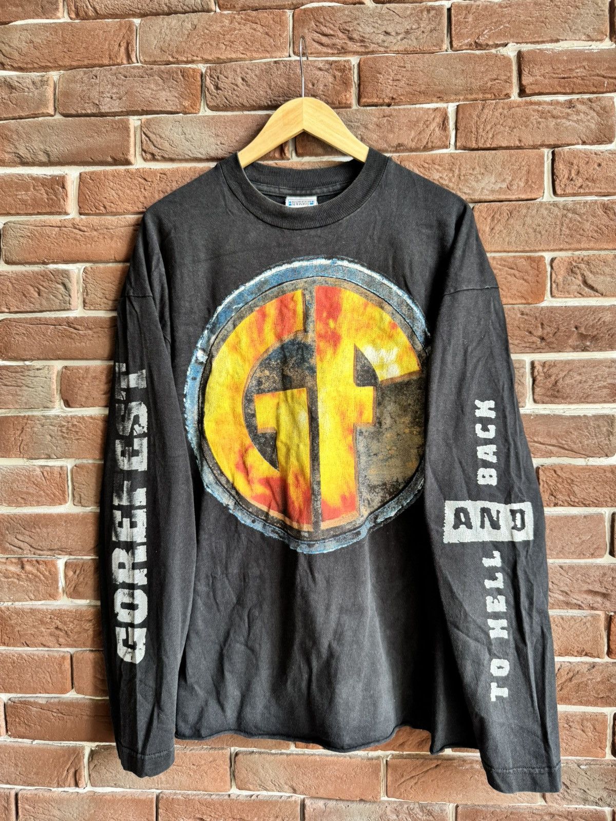 Band Tees × Vintage Rare Vintage 90s Gorefest Tour Hell Death Metal Band T Shirt Size US XL / EU 56 / 4 - 1 Thumbnail