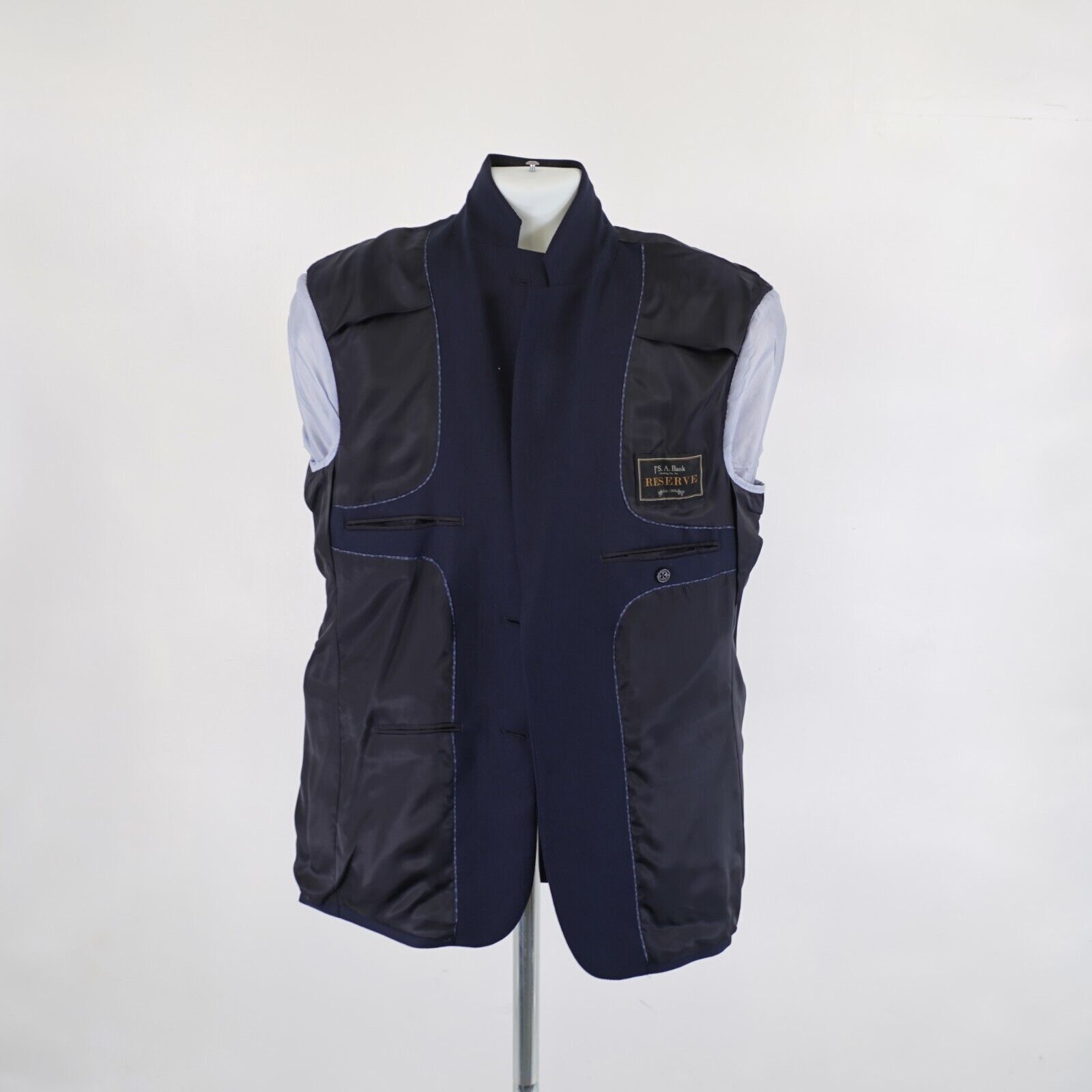 Jos. A. Bank Jos A Bank Reserve Thick Basketweave Wool Silk Blazer 42R 2 Size 42R - 10 Thumbnail