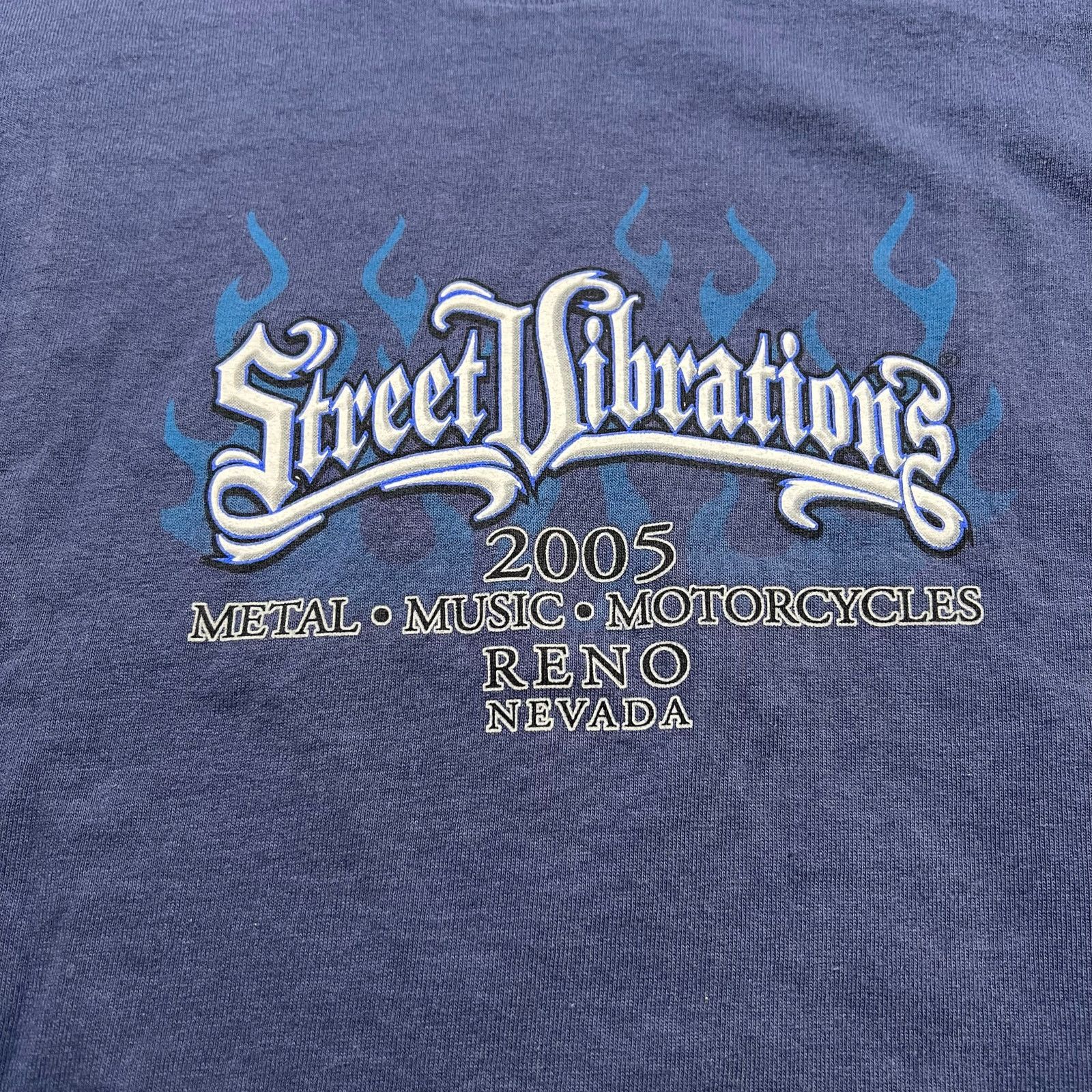 Fruit Of The Loom Street Vibrations Reno Nevada 2005 T-Shirt Men’s L Flames Size US L / EU 52-54 / 3 - 10 Thumbnail