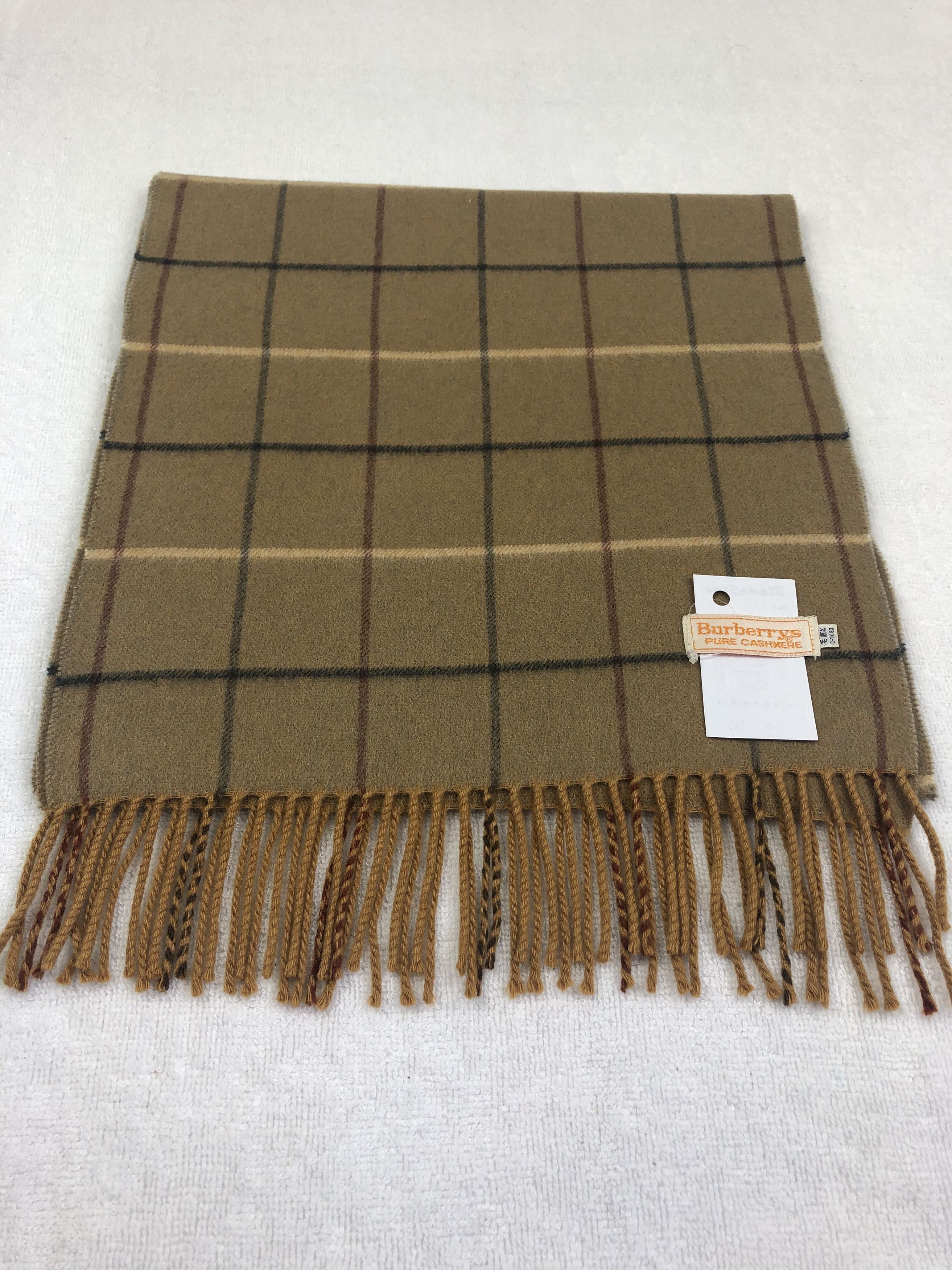 Burberry Burberry Pure Cashmere Scarf / Muffler / Neckwear Size ONE SIZE - 4 Thumbnail