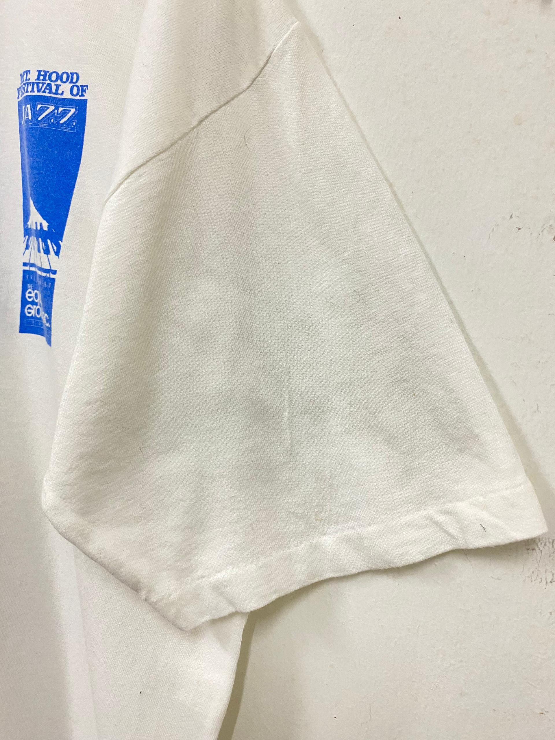 Vintage Vintage 1995 MT Hood Jazz single stich tee miles davis Size US L / EU 52-54 / 3 - 4 Thumbnail