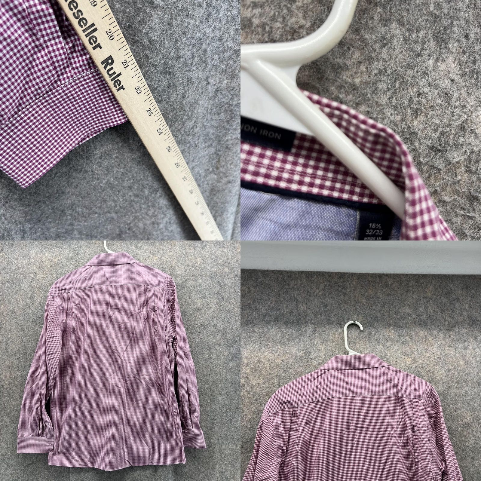 Tommy Hilfiger Tommy Hilfiger Shirt Men 16.5 32/33 Slim Red Button-Down Casual Preppy Shirt Mens Size US XL / EU 56 / 4 - 8 Thumbnail