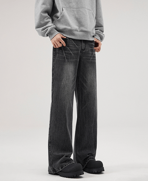 Japanese Brand × Vintage Retro high street American style loose flared baggy jeans Size US 32 / EU 48 - 4 Thumbnail