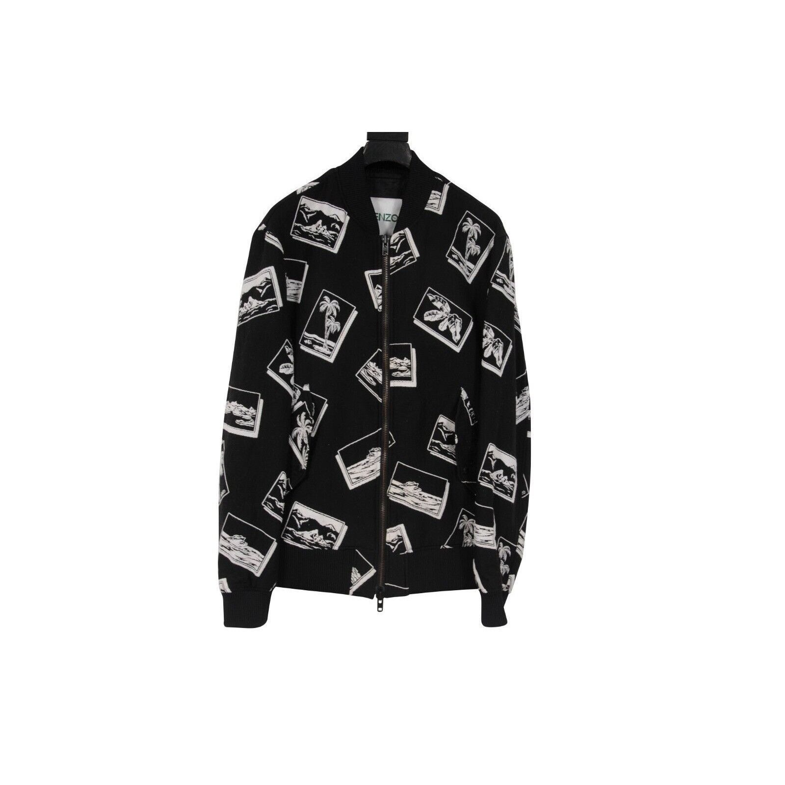 Kenzo Palm Tree Mountain Bomber Jacket Double Zipper - 02439 Size US S / EU 44-46 / 1 - 14 Thumbnail
