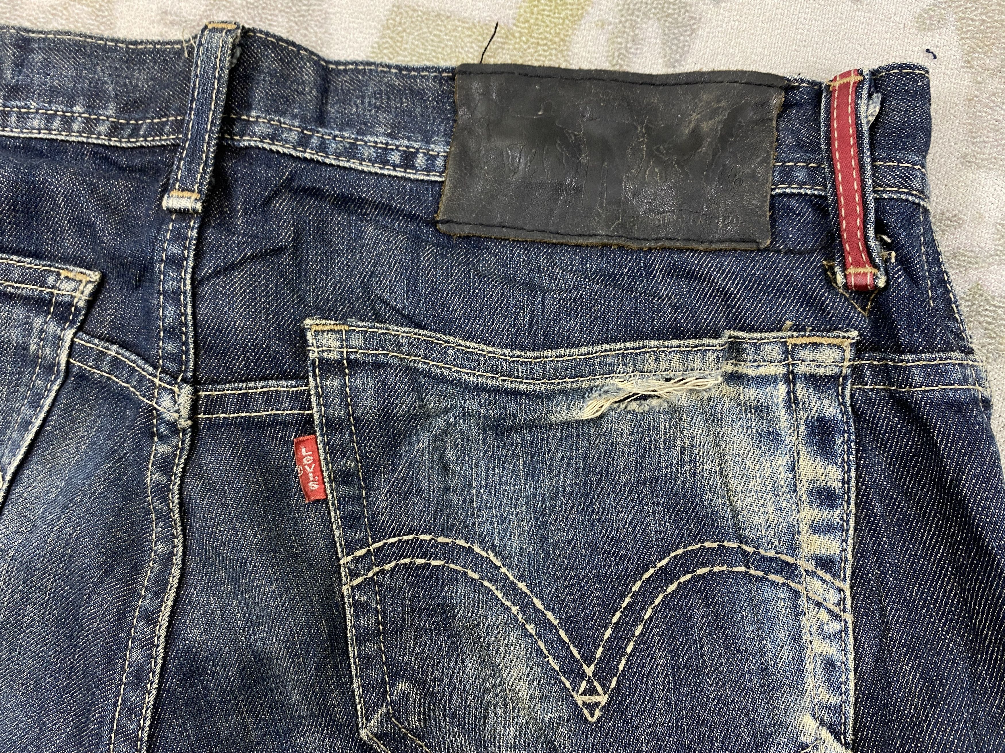 Levi's Distressed Vintage Levi's 704 Jeans 33x29.5 Denim- JN3925 Size US 33 - 11 Thumbnail