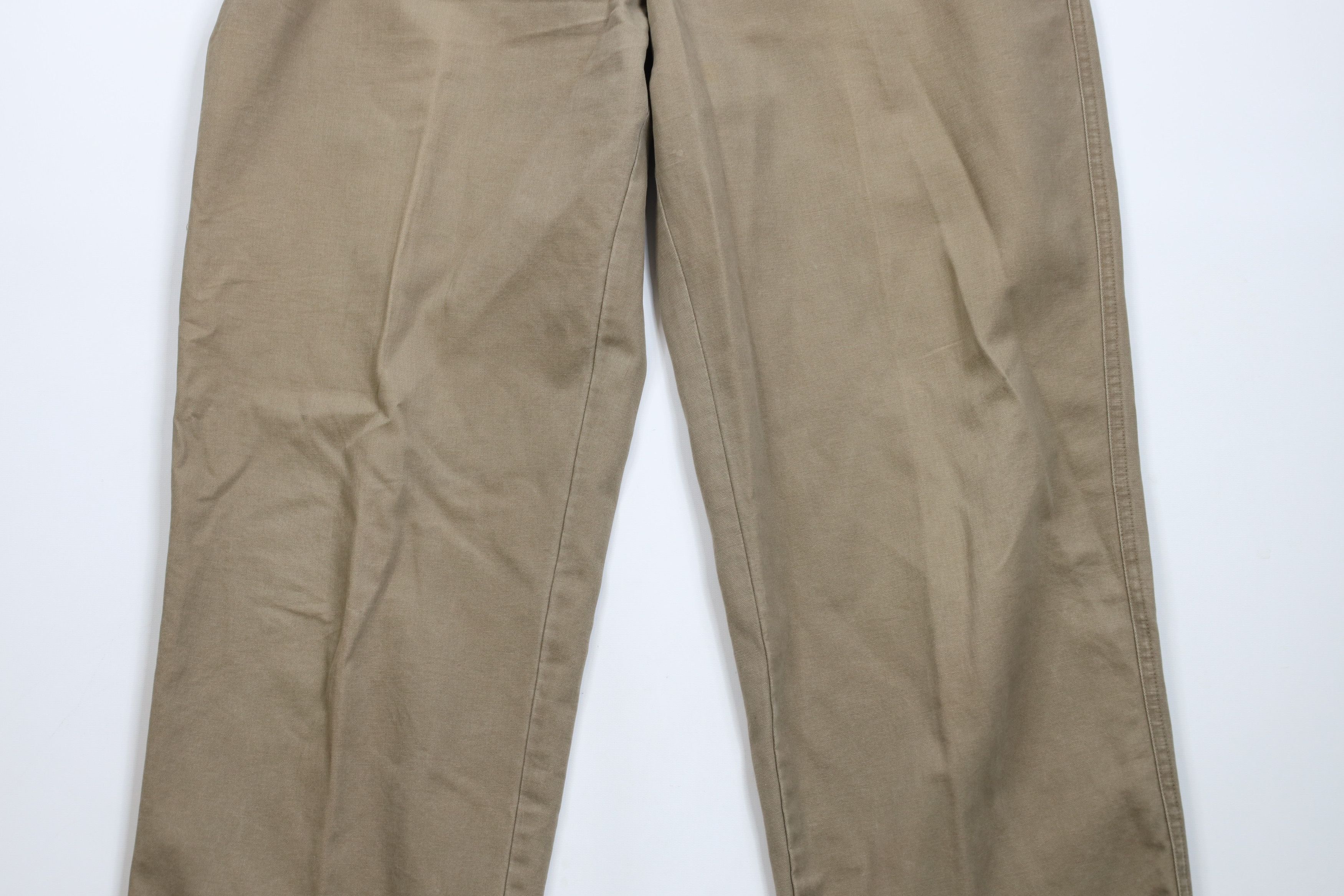 Columbia × Vintage Vintage Columbia Spell Out Wide Leg Canvas Pants Beige Size US 36 / EU 52 - 3 Thumbnail