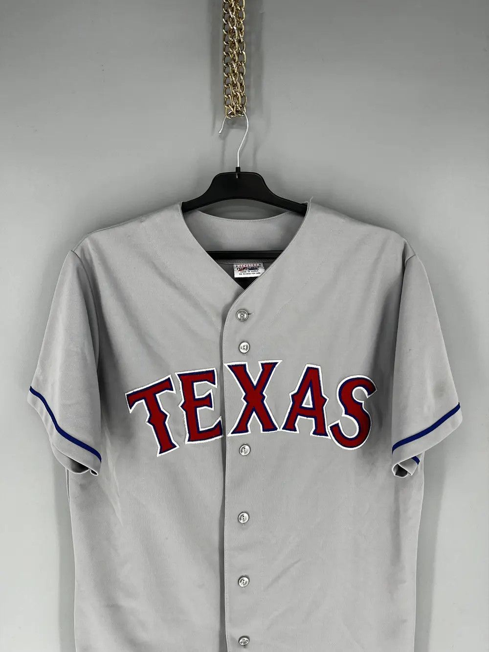Majestic Texas Rangers MLB Majestic Cool Base plain spellout jersey Size US M / EU 48-50 / 2 - 6 Thumbnail