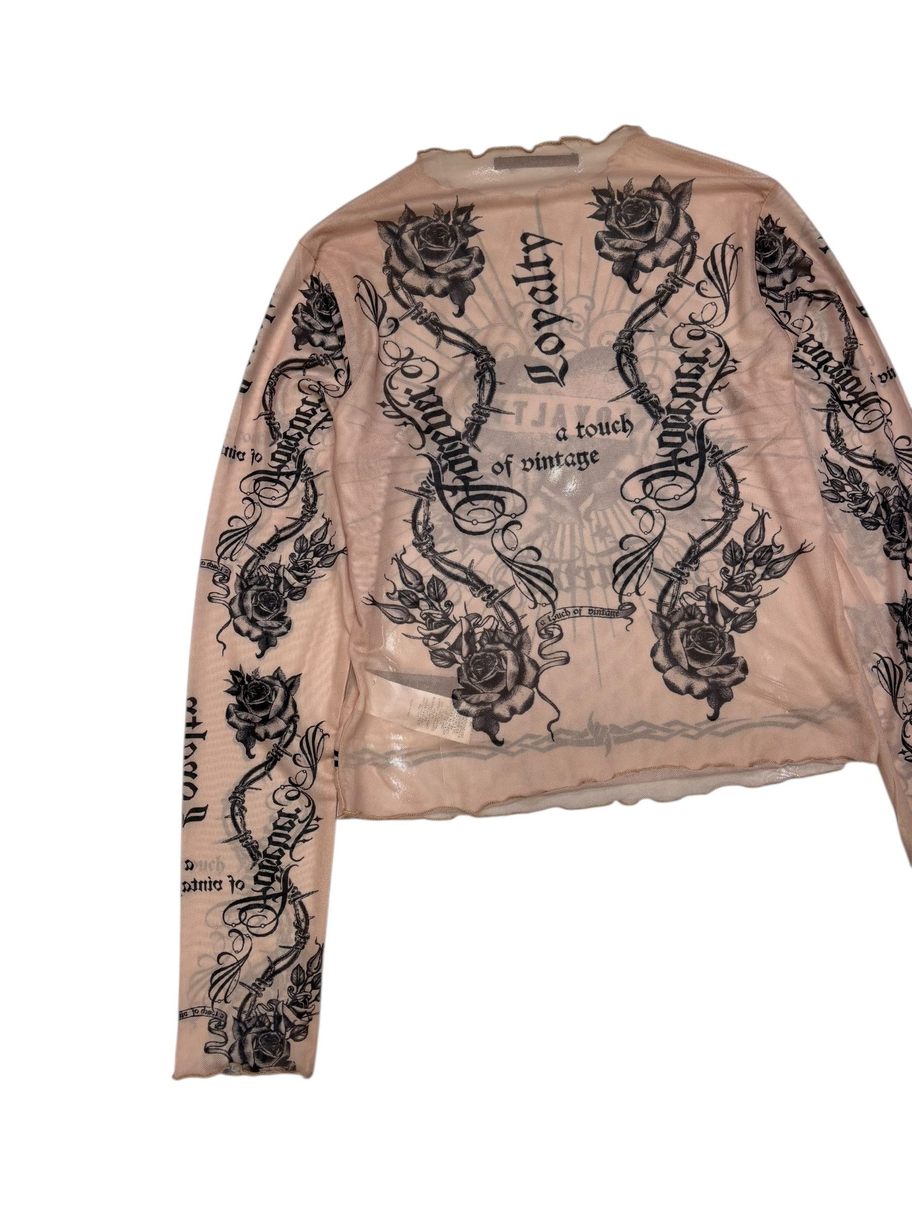 🔥GAULTIER HOMME OBJET GOTHIC MESH SHIRT