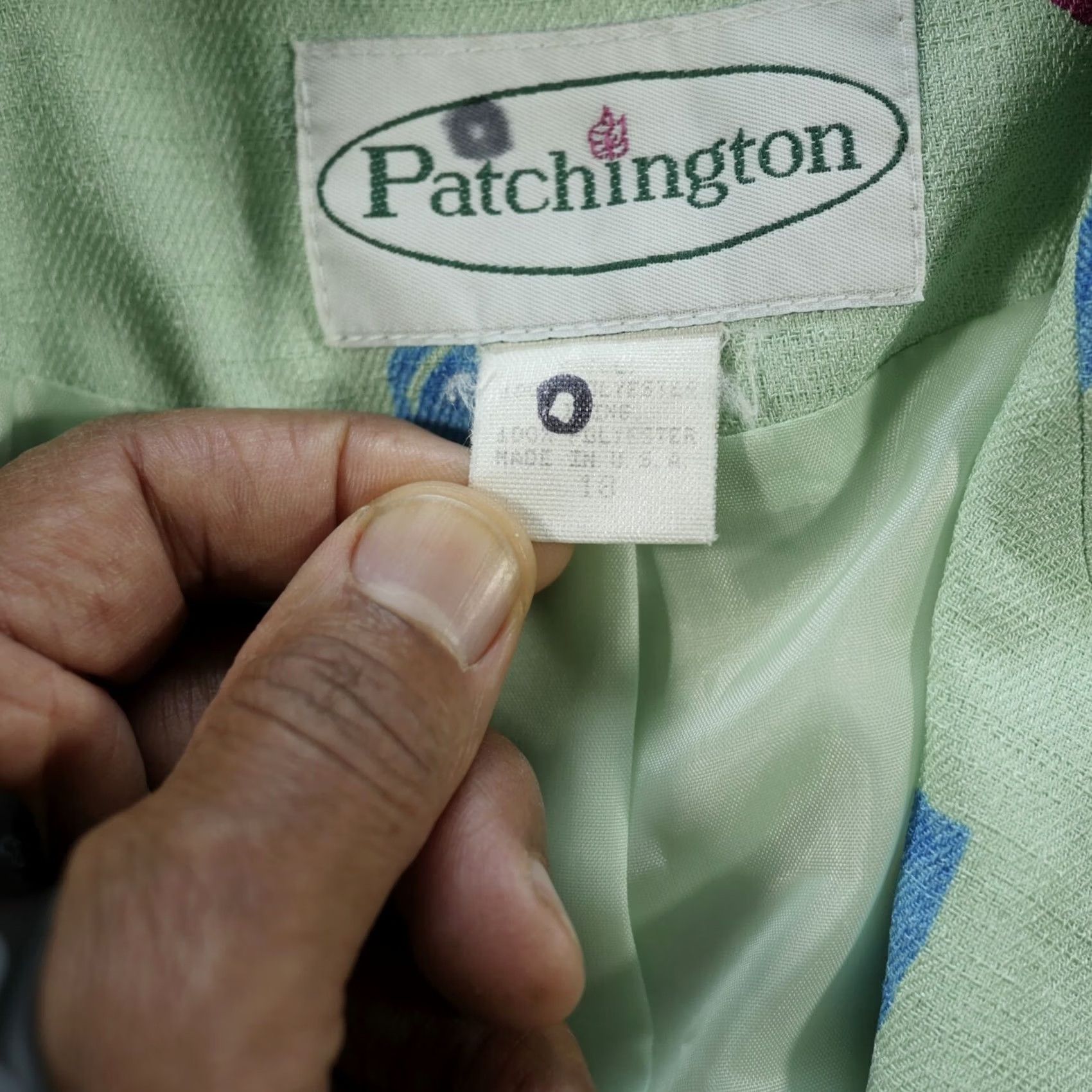 Vintage VINTAGE Patchington Blazer Womens 18 Green Floral Oversized Pastels Bright USA Blazer Women 18 Green Floral Oversized Pastels Bright USA Size XXL / US 16-18 / IT 52-54 - 7 Thumbnail