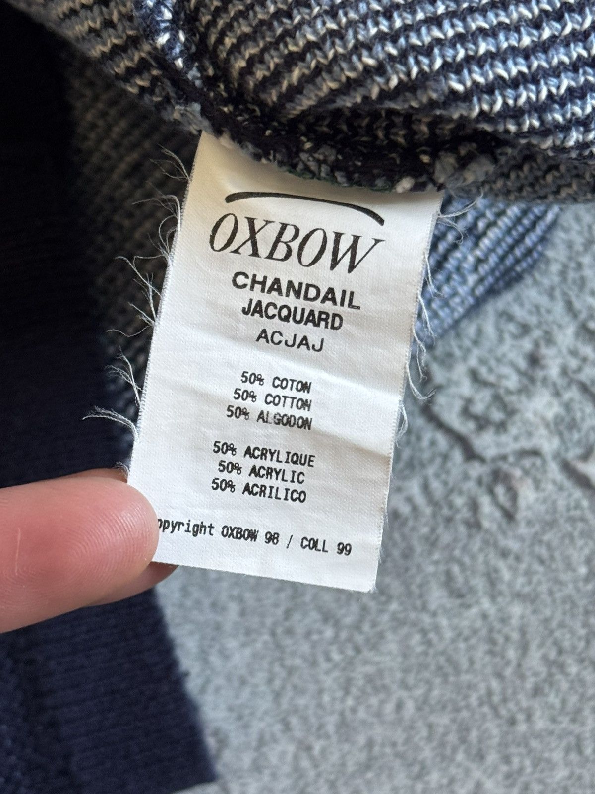 Oxbow Oxbow L vintage crazy rare knitwear sweater jumper pullover Size US L / EU 52-54 / 3 - 12 Thumbnail