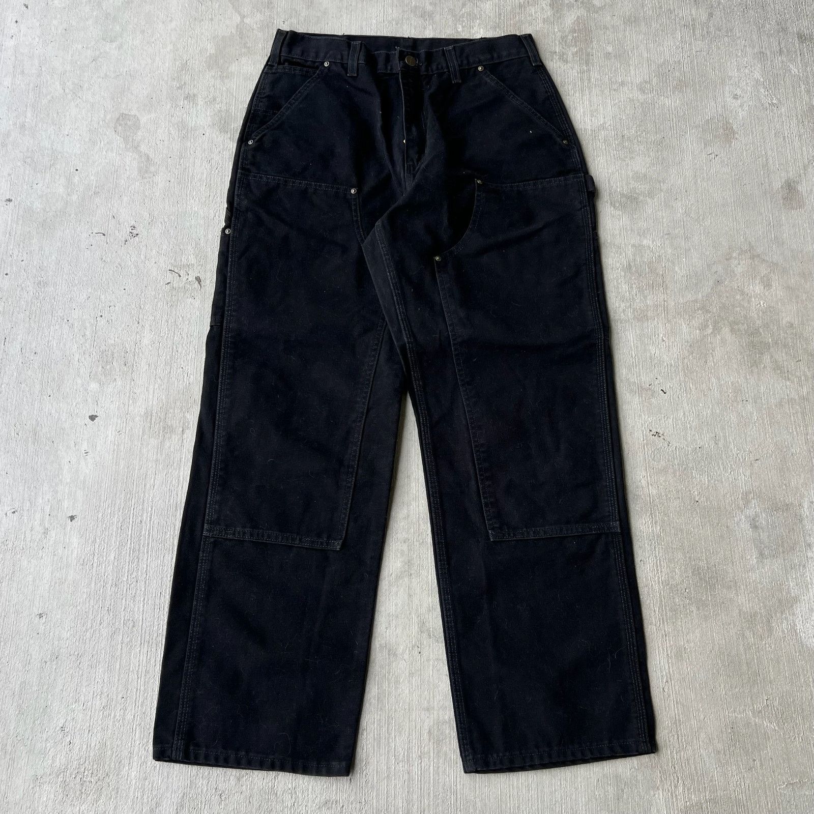 Carhartt × Vintage Carhartt black double knee work wear carpenter pants Size US 30 / EU 46 - 1 Thumbnail