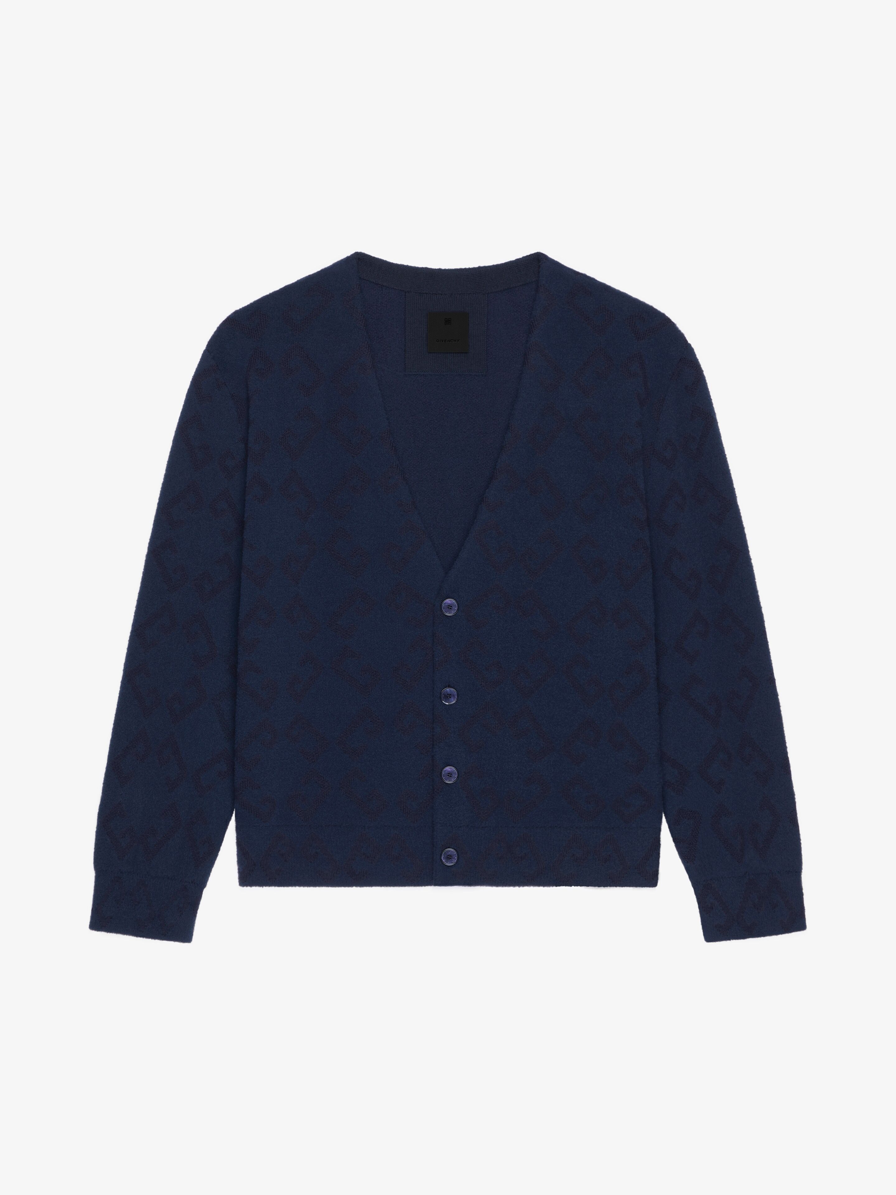 Givenchy oc11z0725 Cardigan Sweater in Dark Blue Size US M / EU 48-50 / 2 - 1 Thumbnail