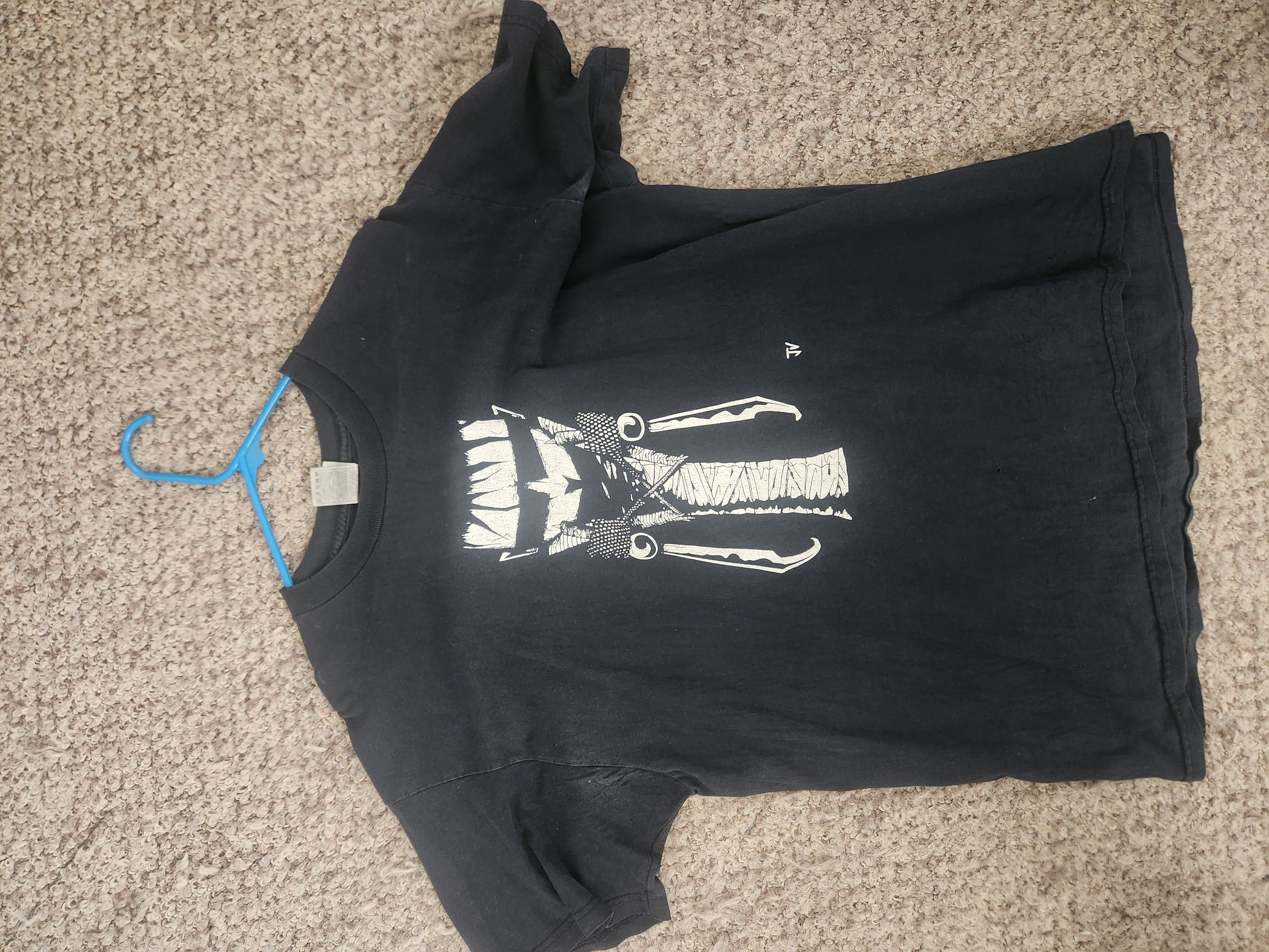 image of Vintage Authentic Jthm Johnny The Homicidal Maniac Tee in Black, Men's (Size XL)