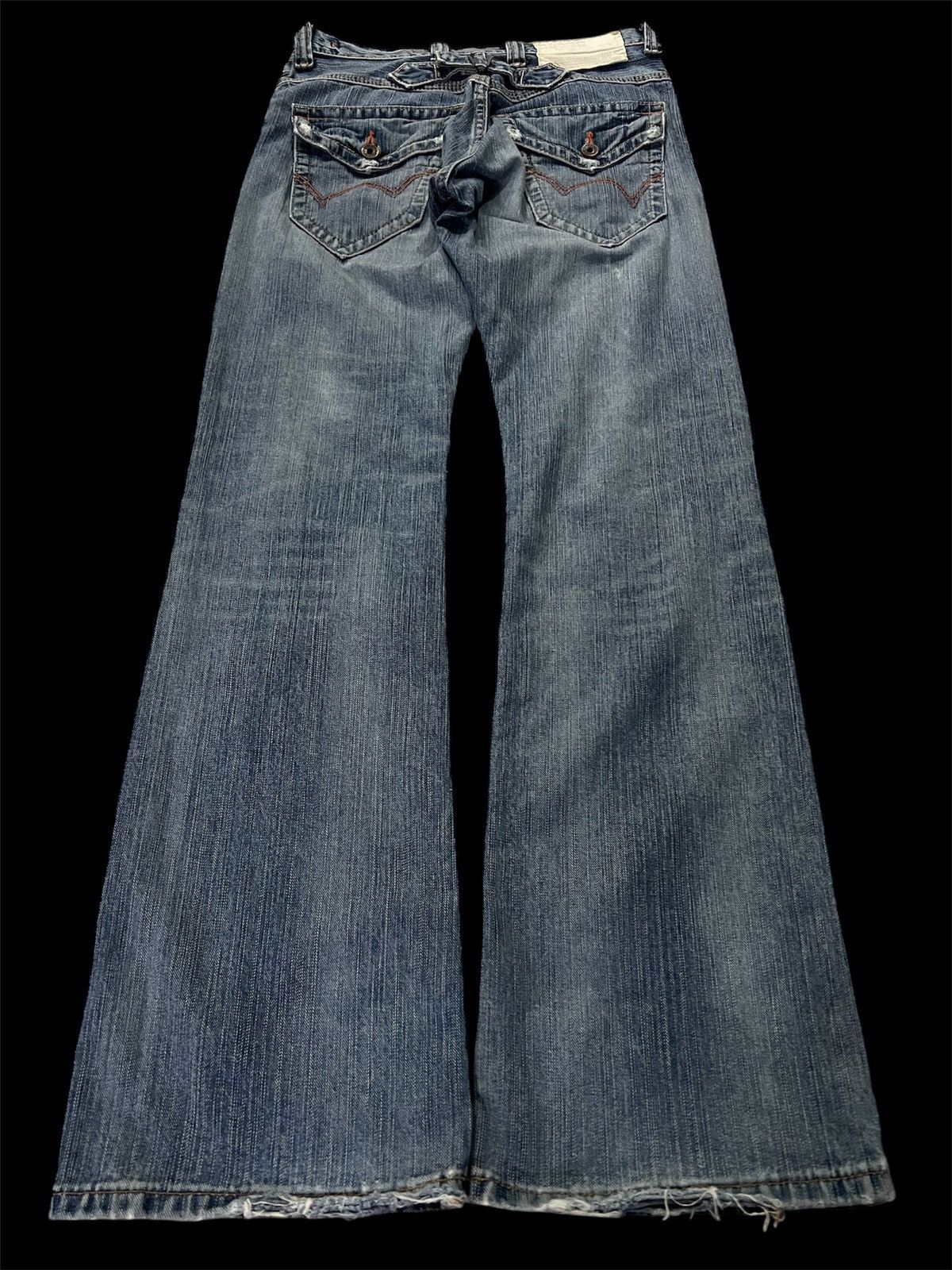 Edwin × If Six Was Nine × Japanese Brand 💥Flare💥Vintage Edwin Backle Back Faded Washed Jeans Size US 28 / EU 44 - 2 Thumbnail