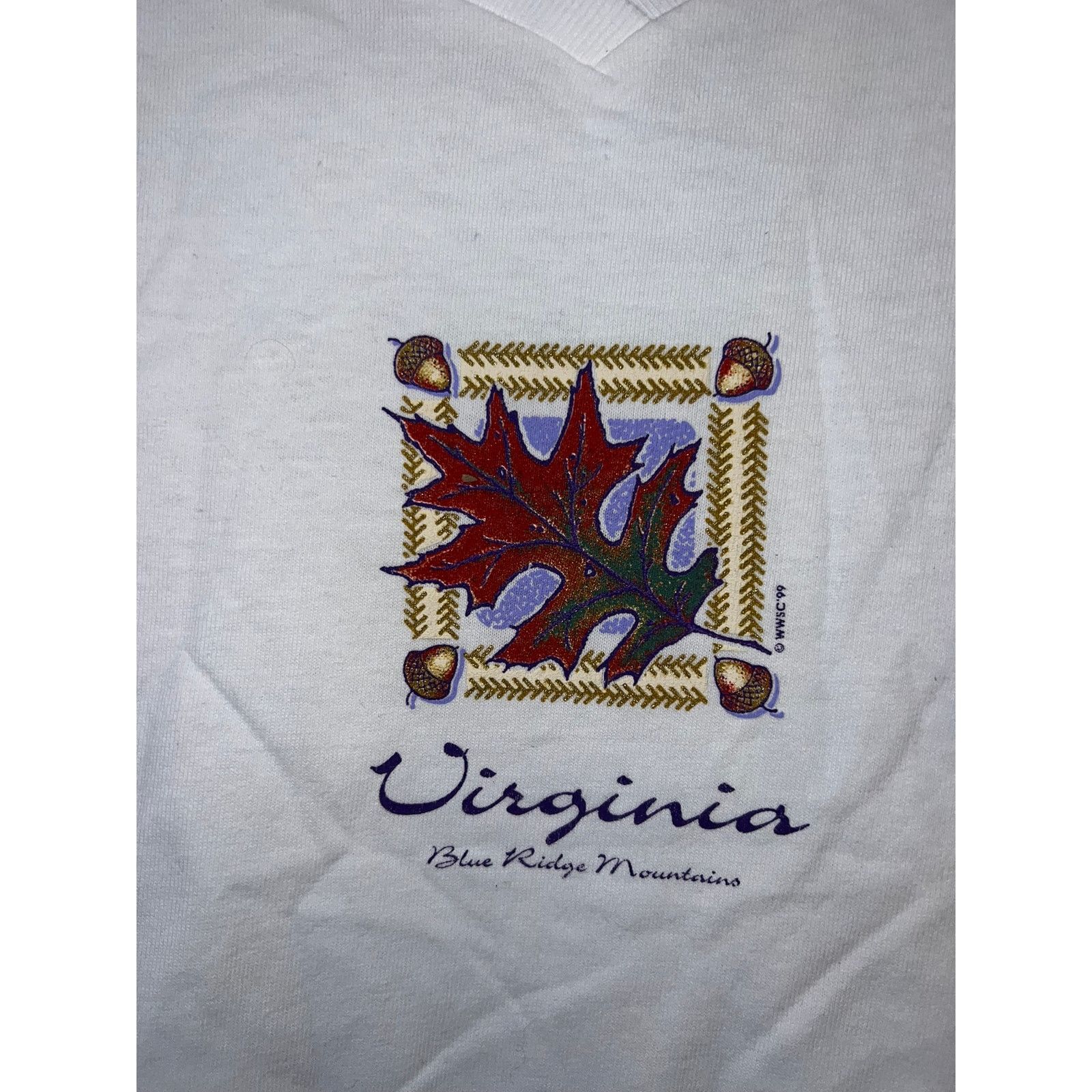 Anvil Women's Virginia Blue Ridge Mountains Shirt Top Women L Size L / US 10 / IT 46 - 3 Thumbnail