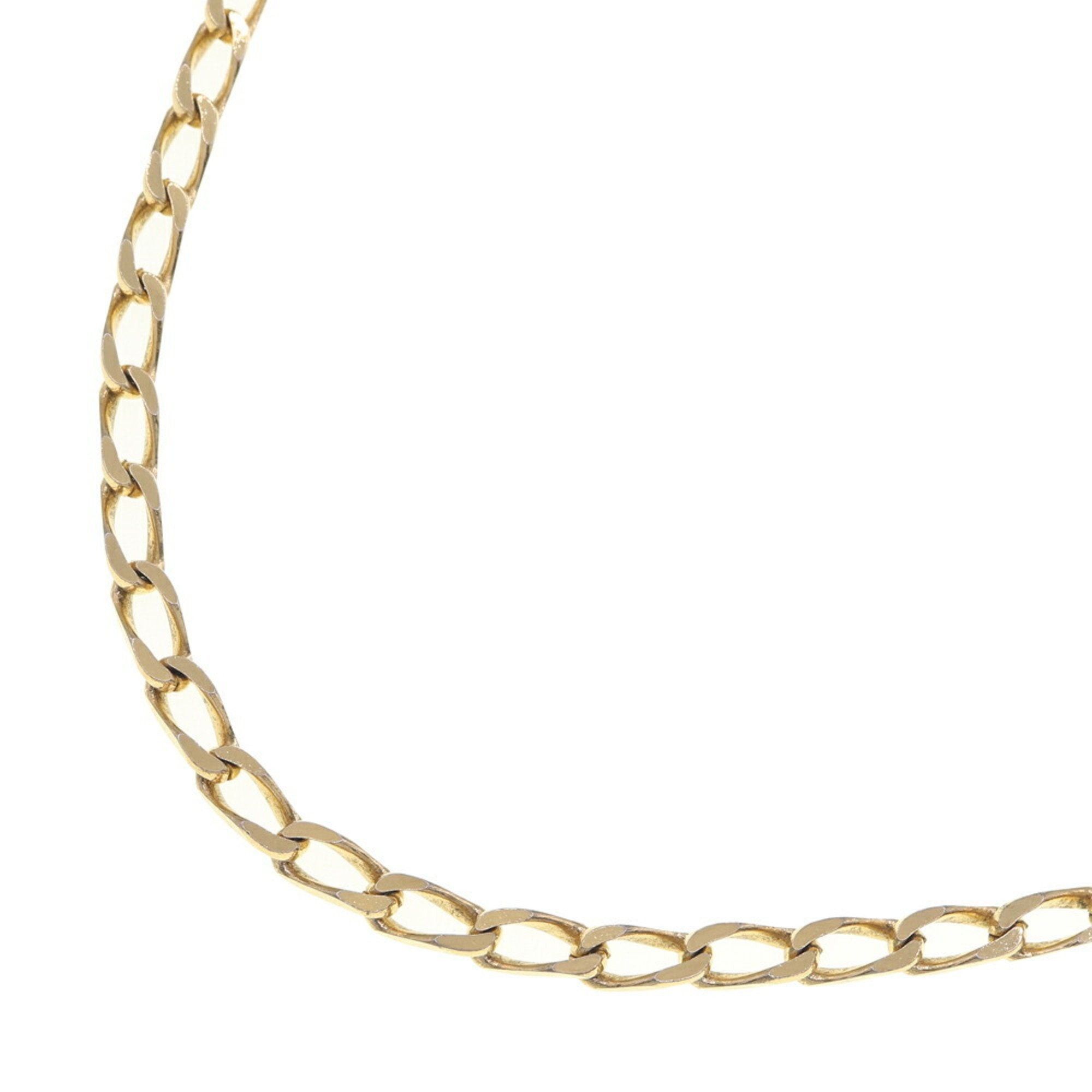 image of Christian Dior Dior Necklace Gold Metal Pendant Choker Chain Women's