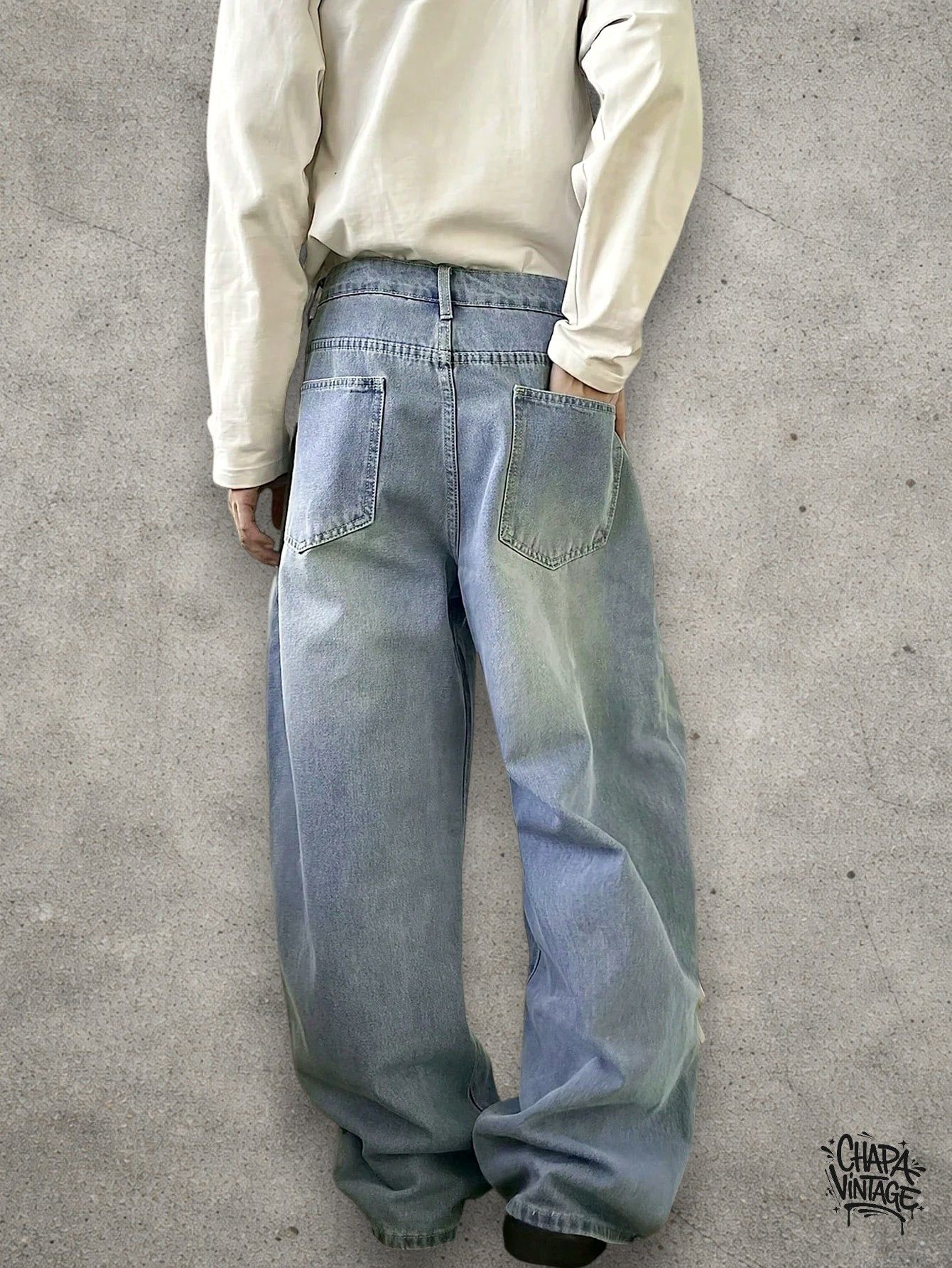 Vintage Washed retro jeans Size US 32 / EU 48 - 4 Thumbnail