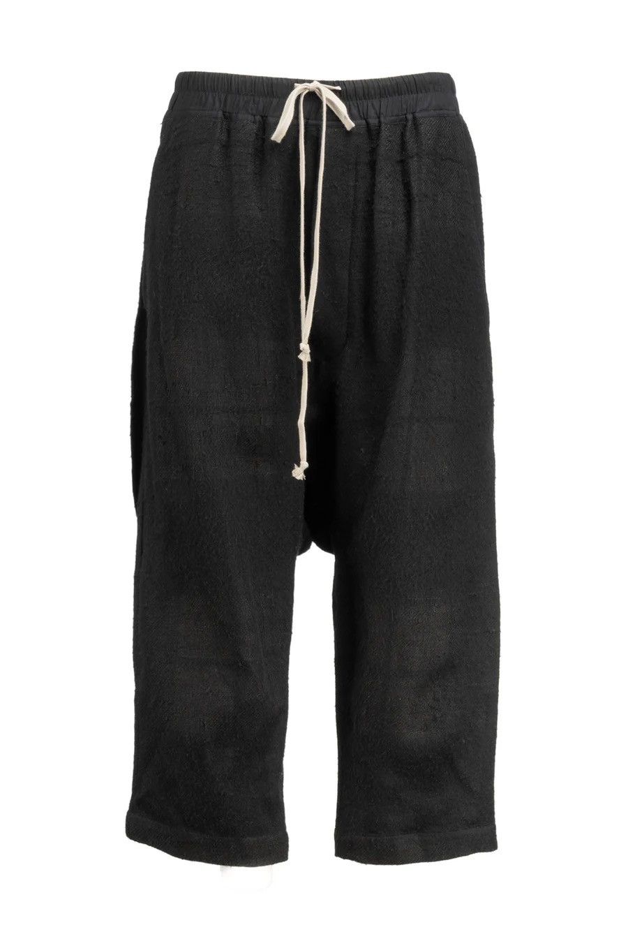 Rick Owens Drawstring Cropped Linen Blend Pants Size US 40 / EU 56 - 4 Thumbnail